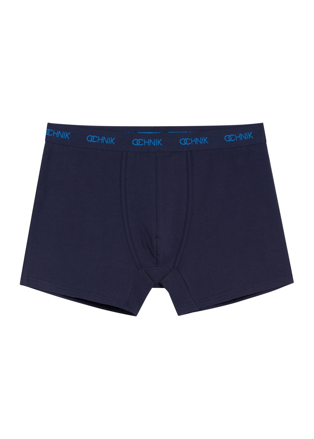 Three-pack of colorful men's boxer shorts ZESMB-0010-00(W26), front view of one pair of the product on a white background.