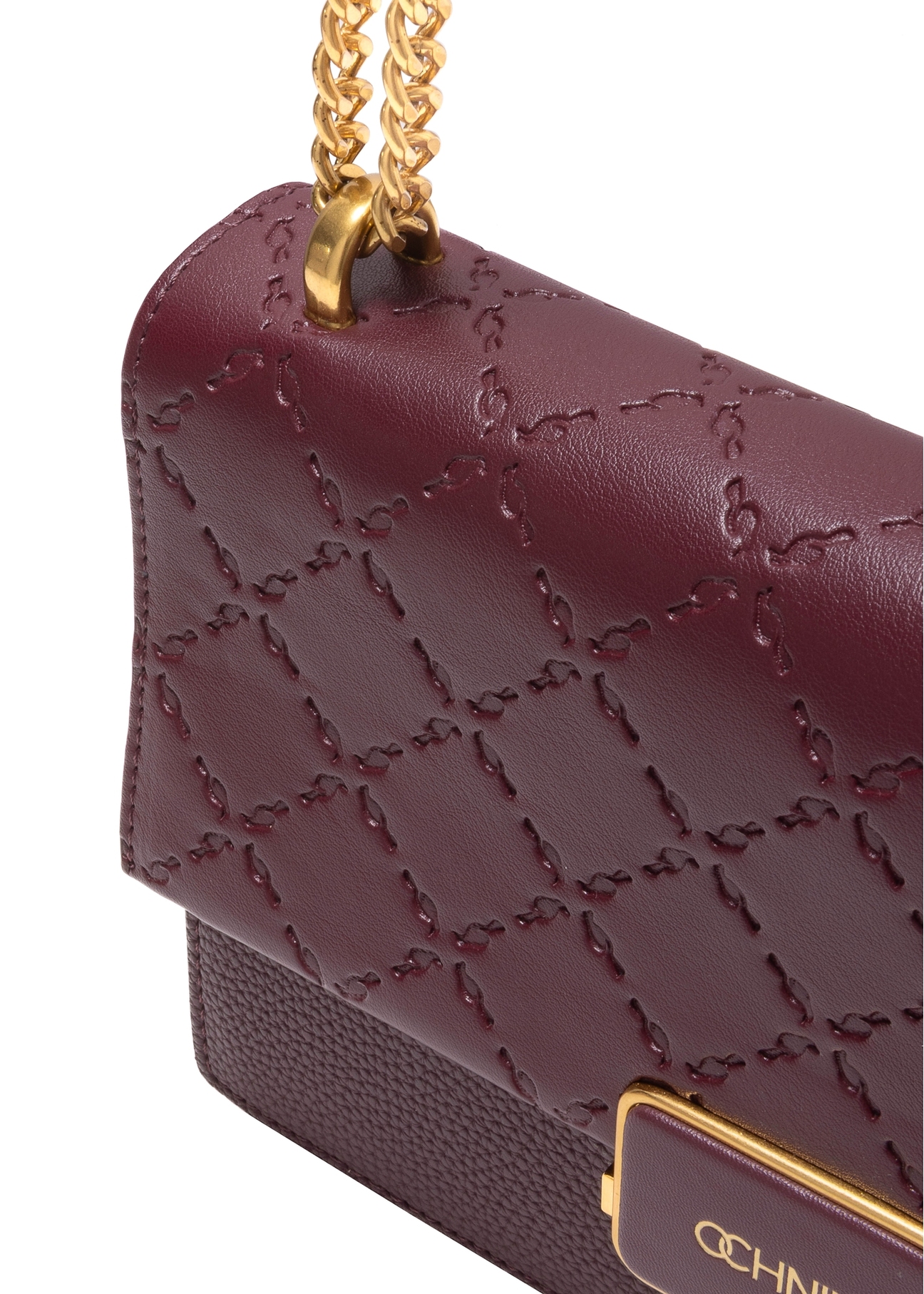 Burgundy women's messenger bag TOREC-0984A-49(Z25)
