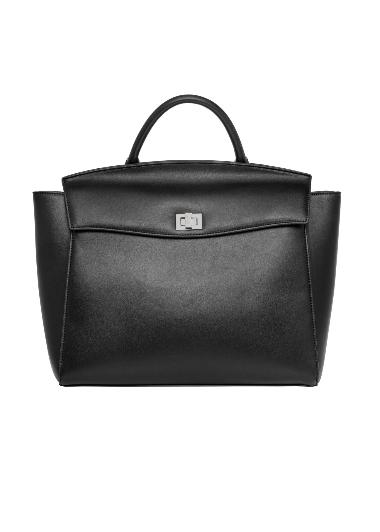 Black women's business briefcase TOREC-1280-99(Z26) - product view from the back, on a white background.