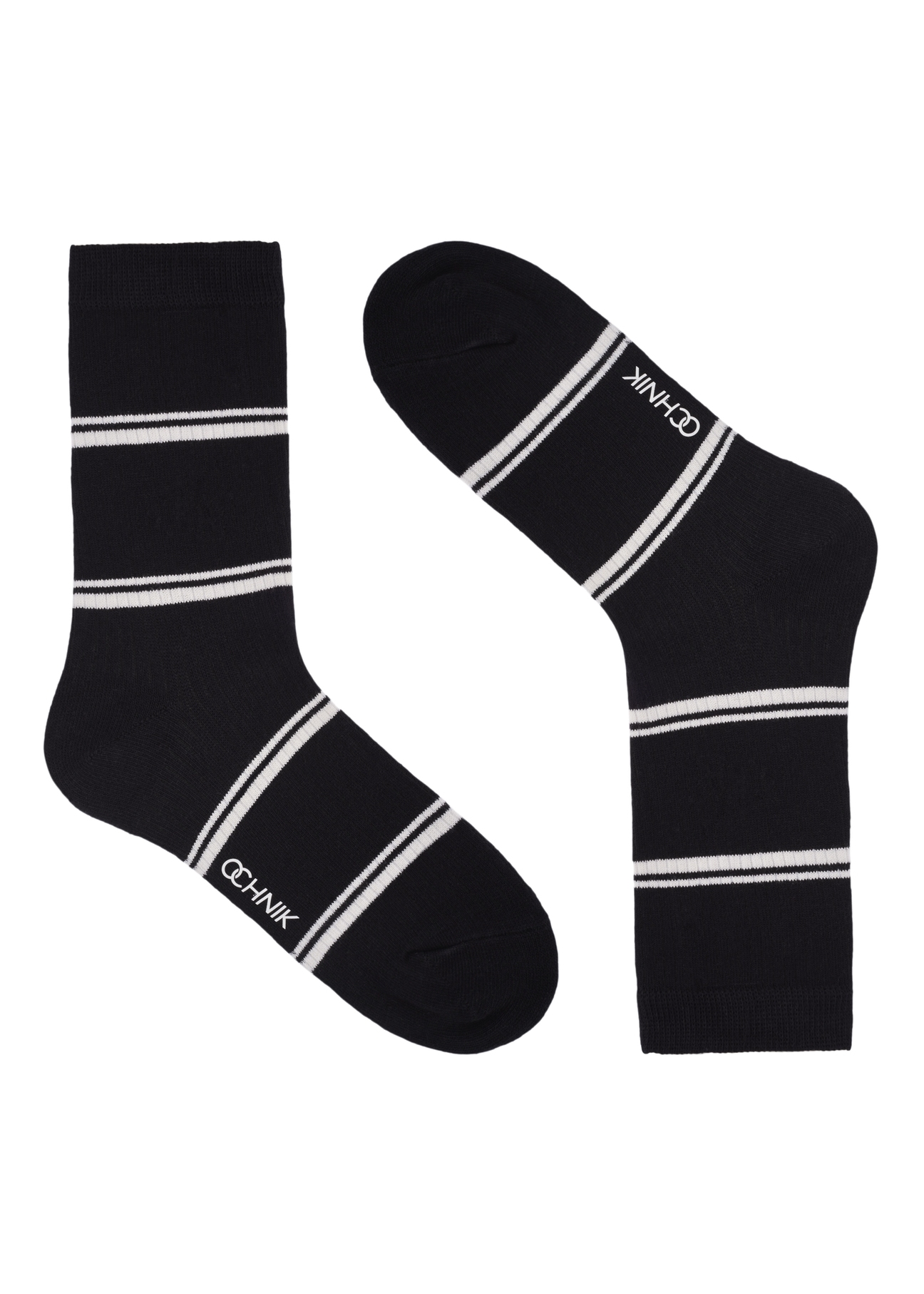 Set of women's long socks ZESDT-0048-00(Z26), front view of the second pair of the product on a white background.