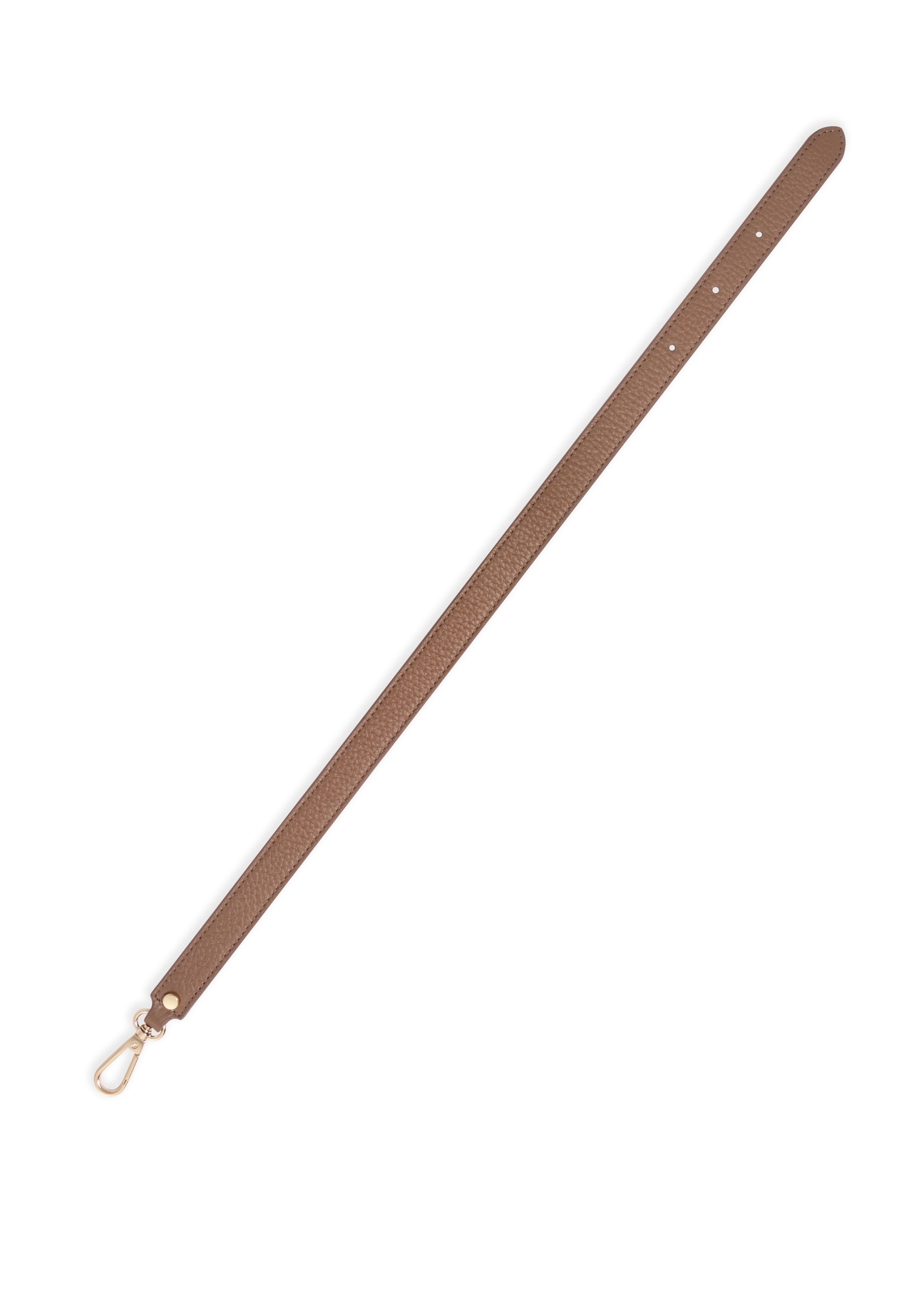 Light brown leather shoulder bag TORES-1418-1K(Z26), view of the product strap on a white background.
