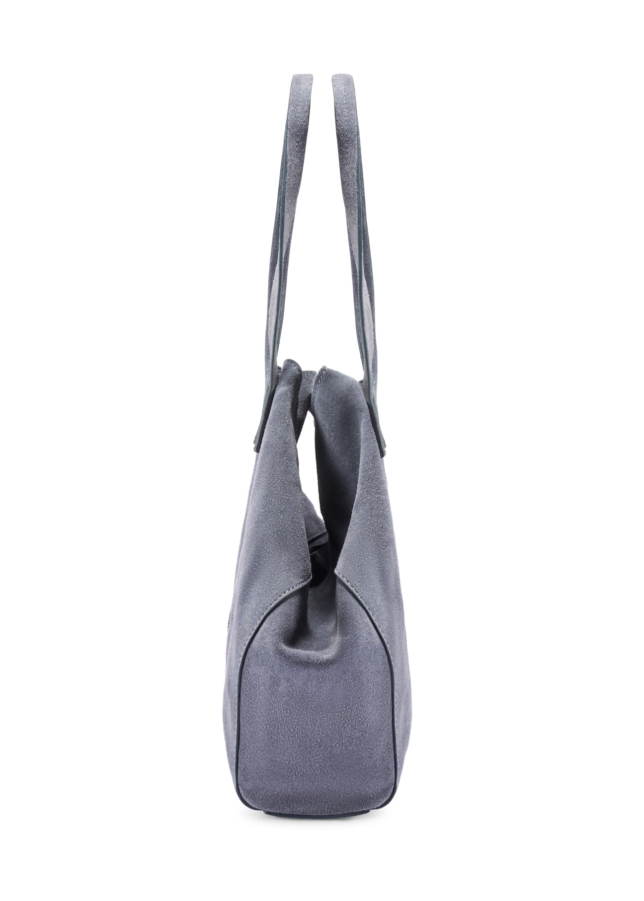 Leather dark blue women's handbag TORES-1252-7C(W26), side product view on white background.