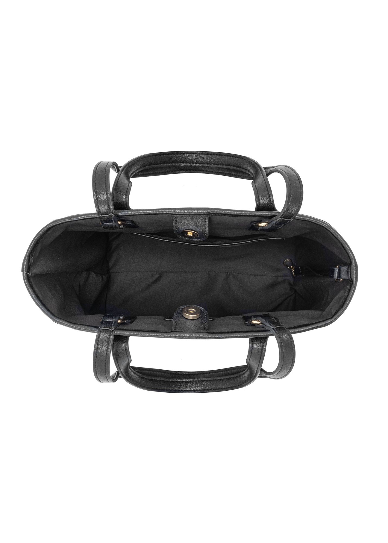 Black women's shopper bag TOREC-0907-99(W24)-05