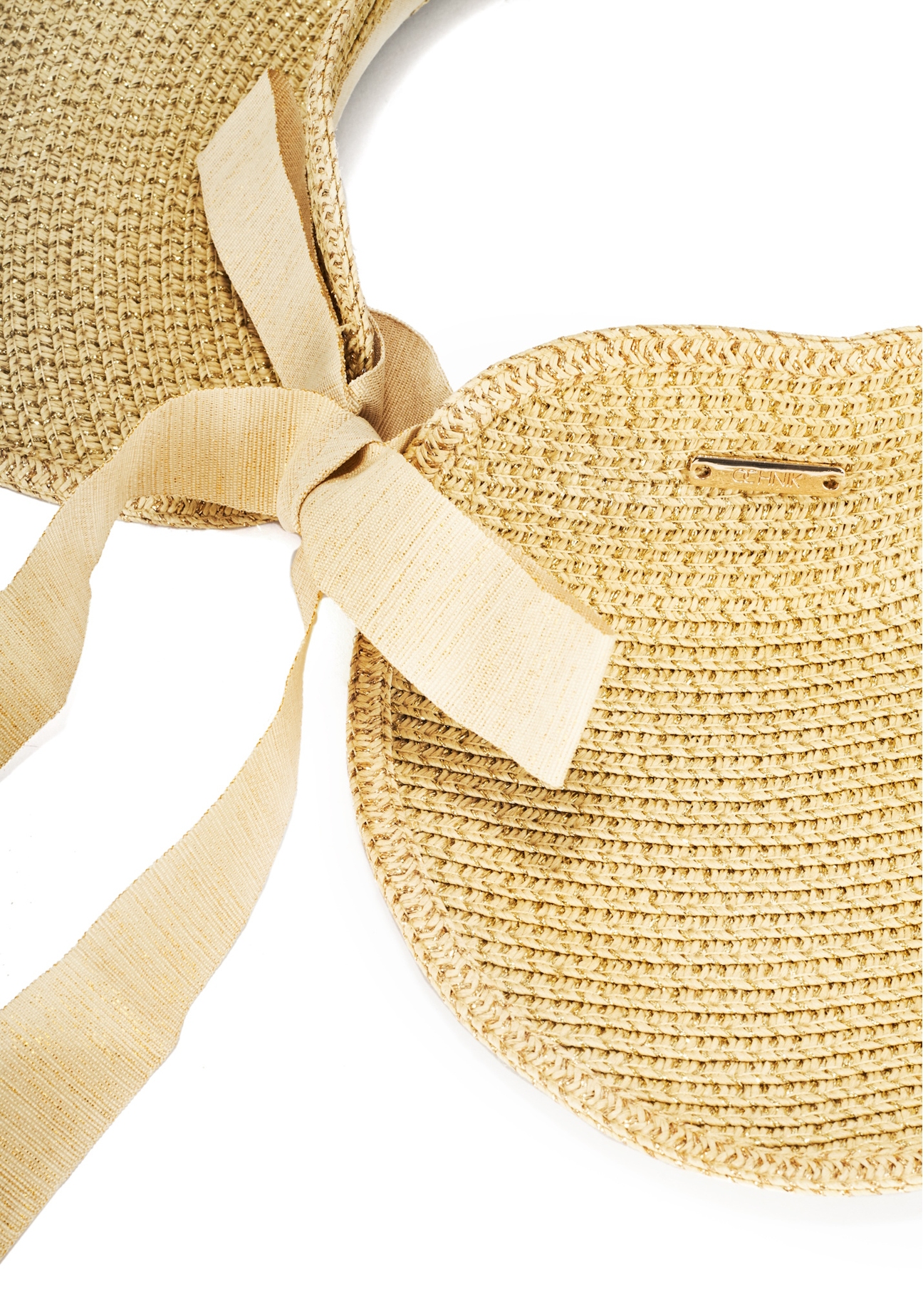 Women's visor hat KAPDT-0042-25(W25), close-up of the product detail on a white background.