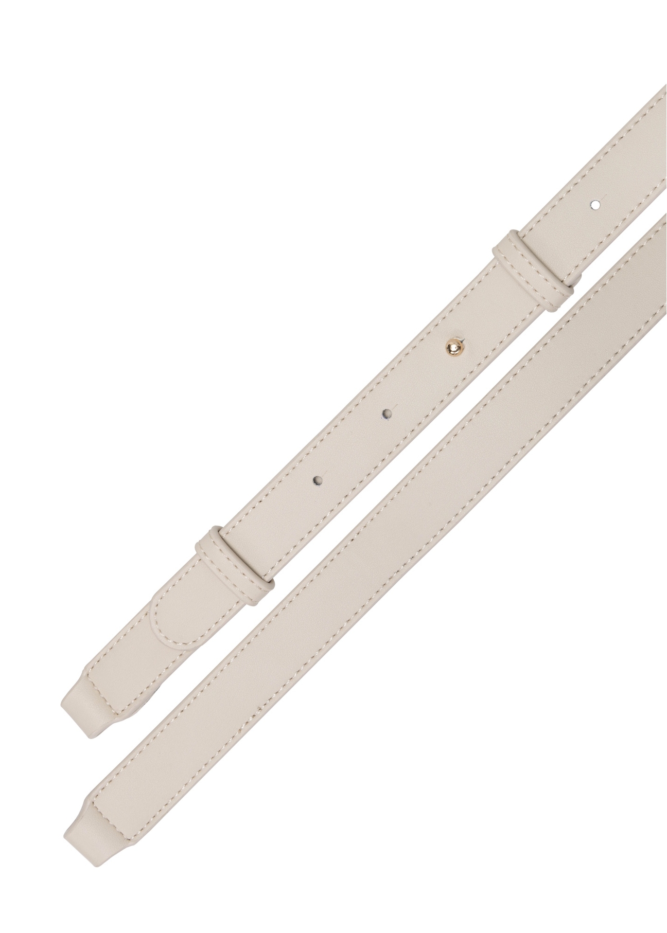 Small beige women's handbag TOREC-0882-1B(W26), view of the product strap on a white background.