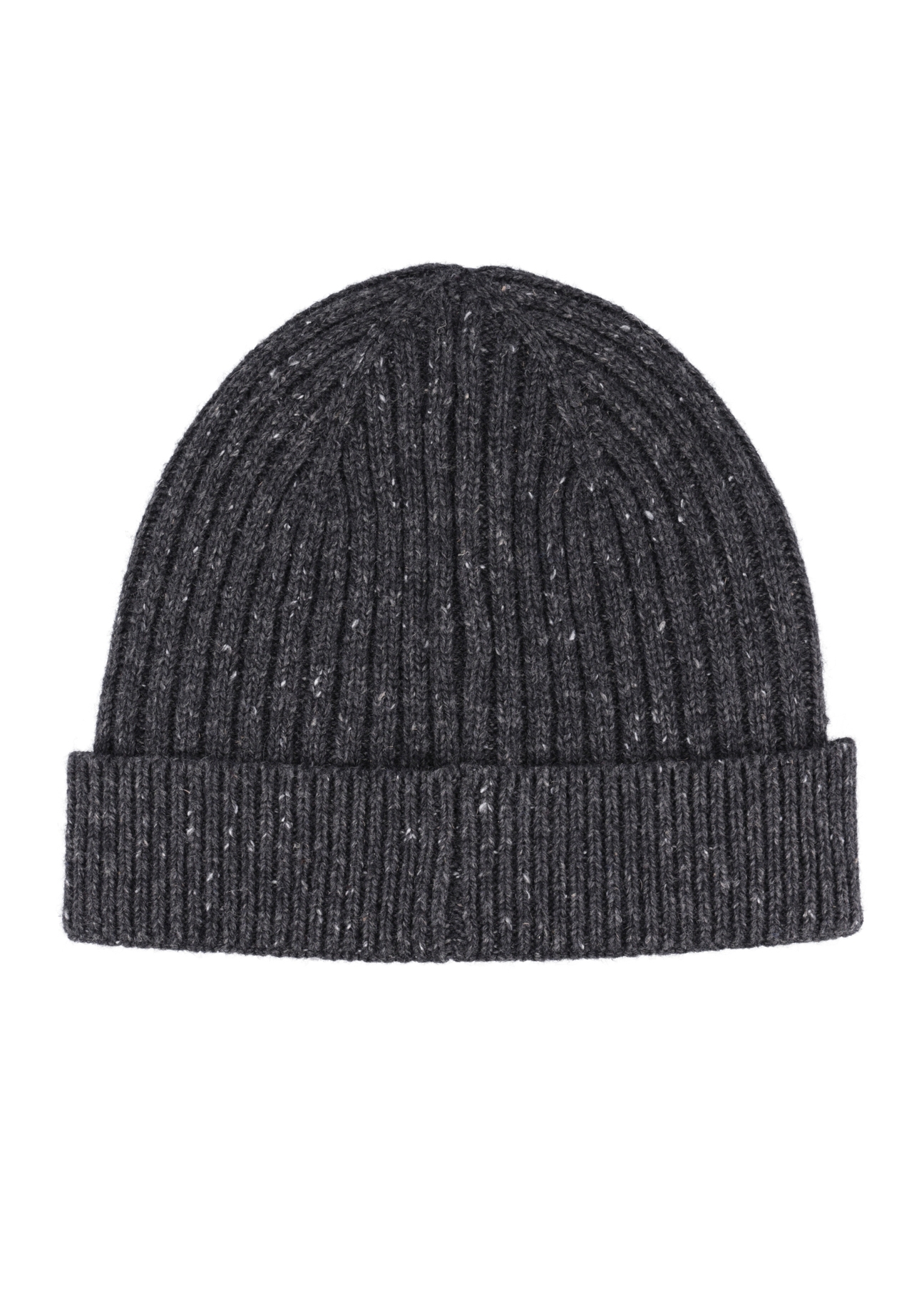 Gray men's wool hat CZAMT-0094-9B(Z26), back view of the product on a white background.