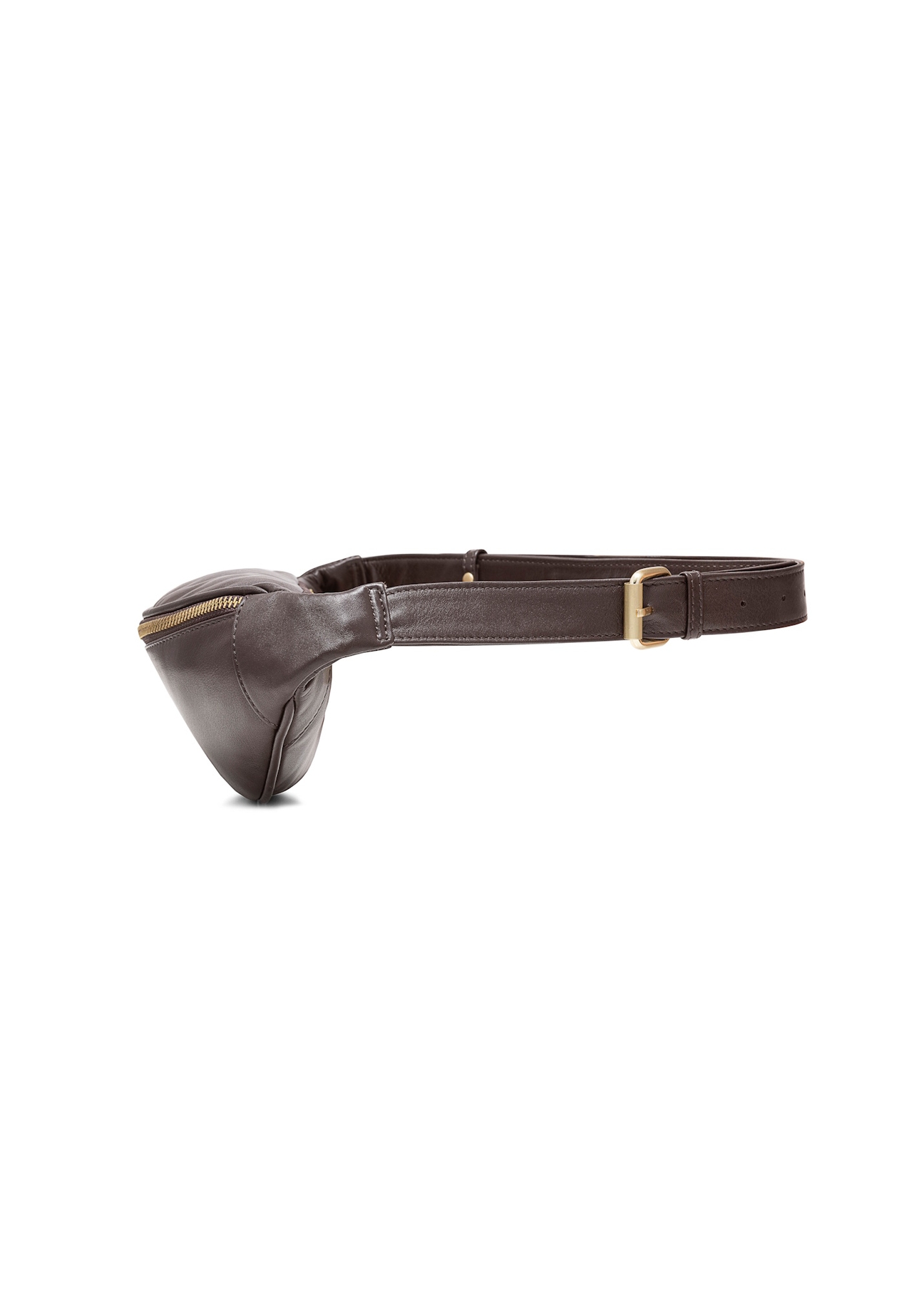 Brown women's waist bag TORES-1137A-89(Z25), side view of the product on a white background.