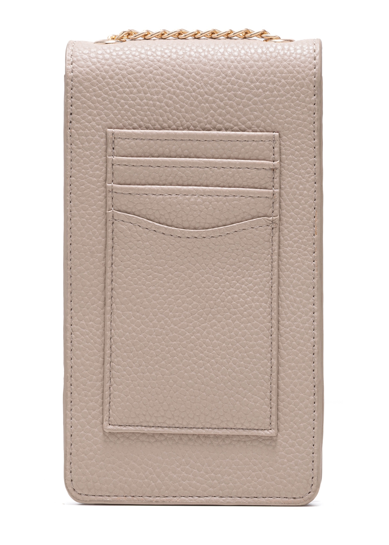 Beige women's pouch TOREC-1112-80(Z25), product view from the back on a white background.