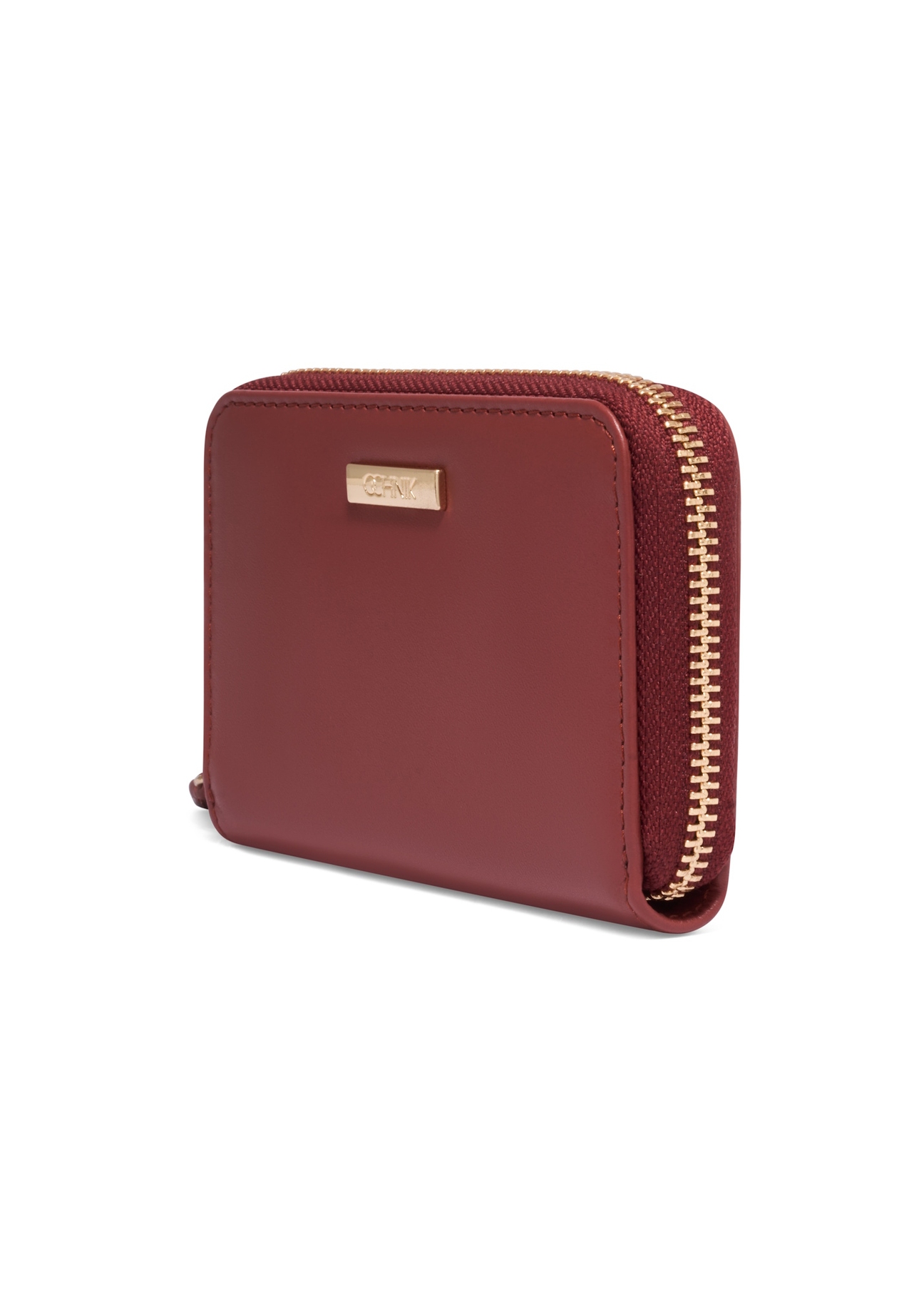 Ginger medium leather women's wallet PORES-1023-3D(Z26), diagonal product view on white background.