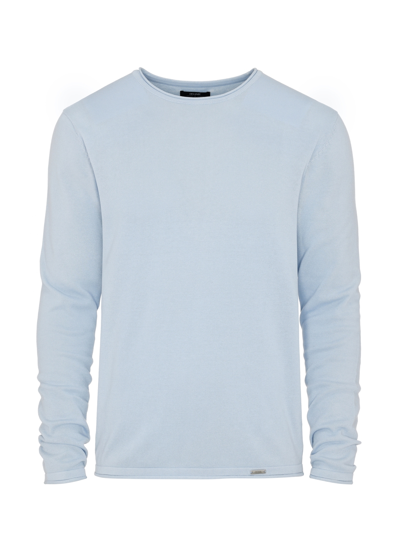 Blue cotton men's sweater SWEMT-0100-62(W24)-04