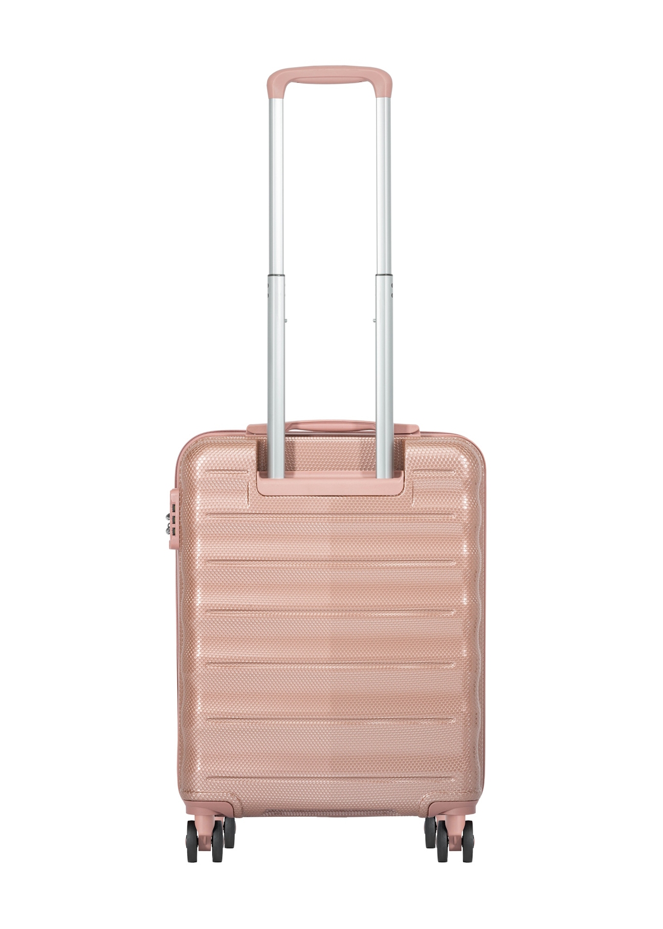Set of 19'/24'/28' wheeled suitcases WALPC-0015-5B(W26), back view of the product on a white background.
