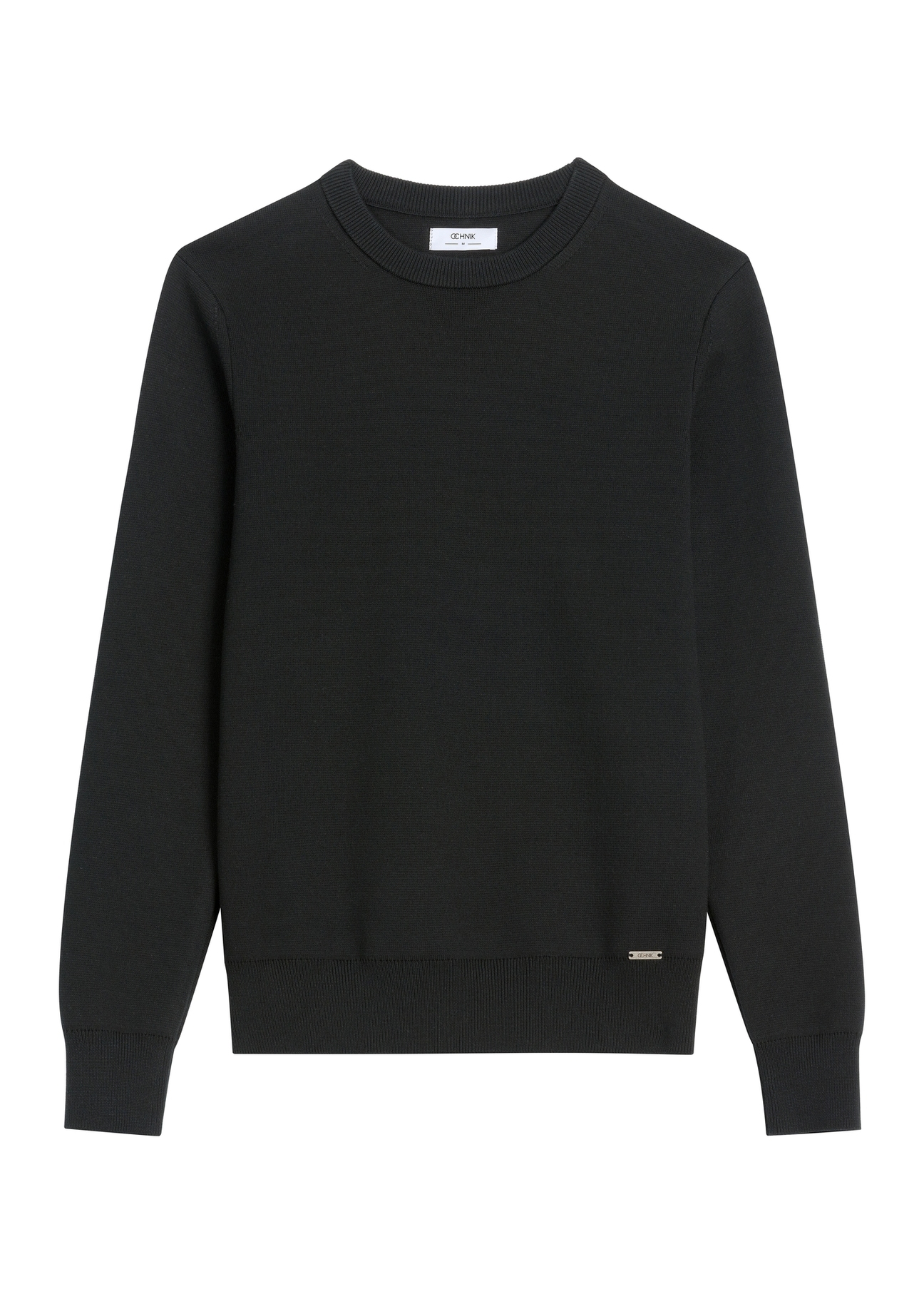 Black men's sweater SWEMT-0217-99(Z26), front product view on white background.