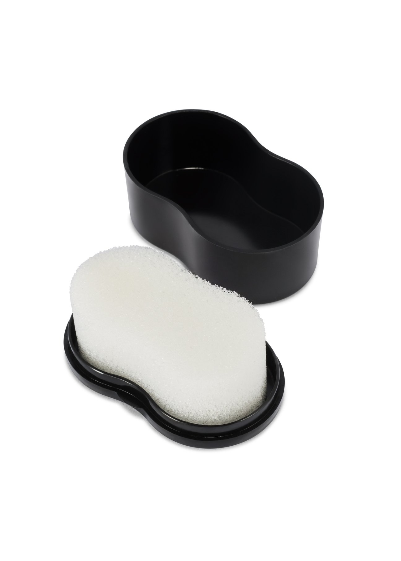 Shoe sponge SHOE CLEANER, view of the inside of the product on a white background.