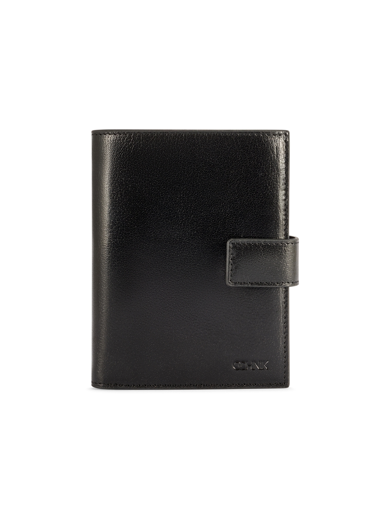 Large men's leather wallet PORMS-0678-99(W26), front product view on white background.