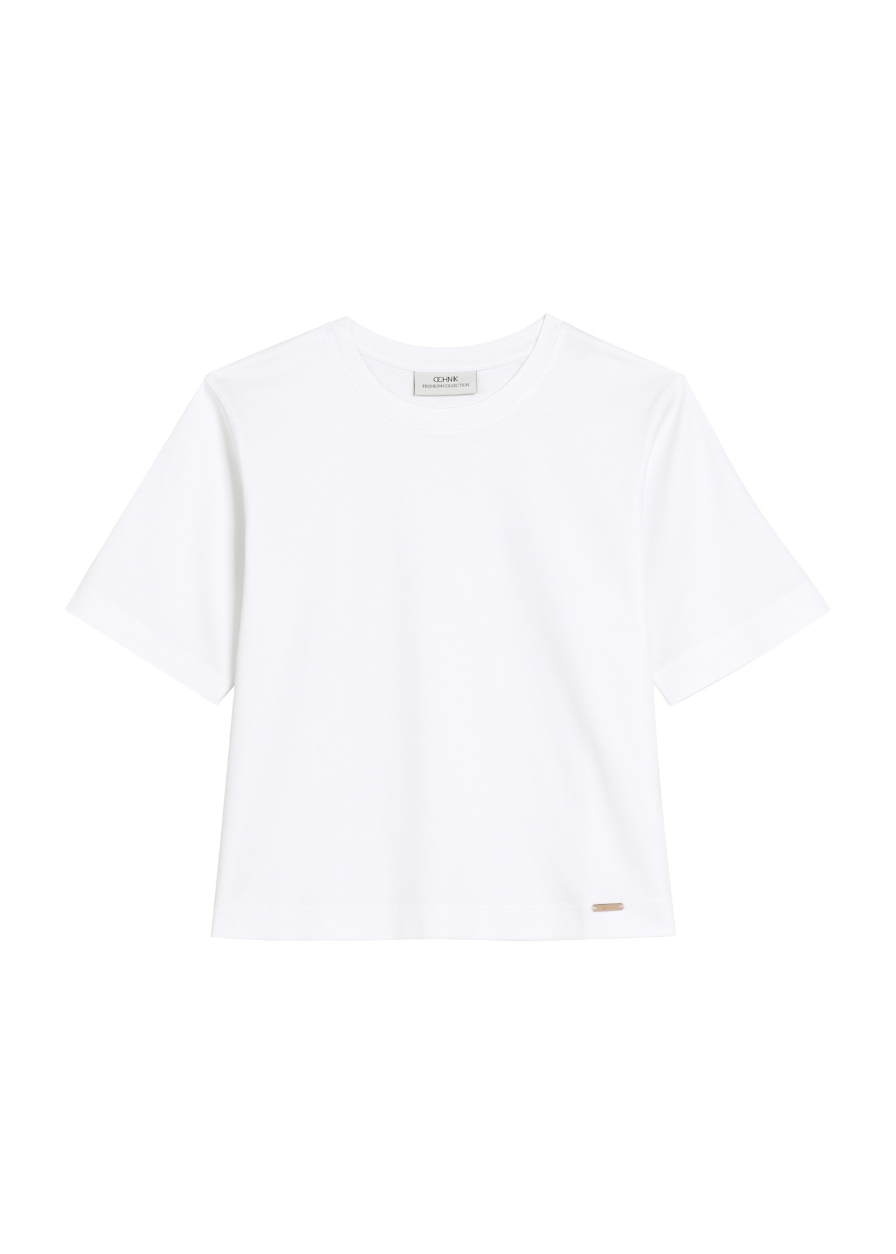 Short mercerized cotton T-shirt TSHDT-0147-11(Z25), front product view on white background.