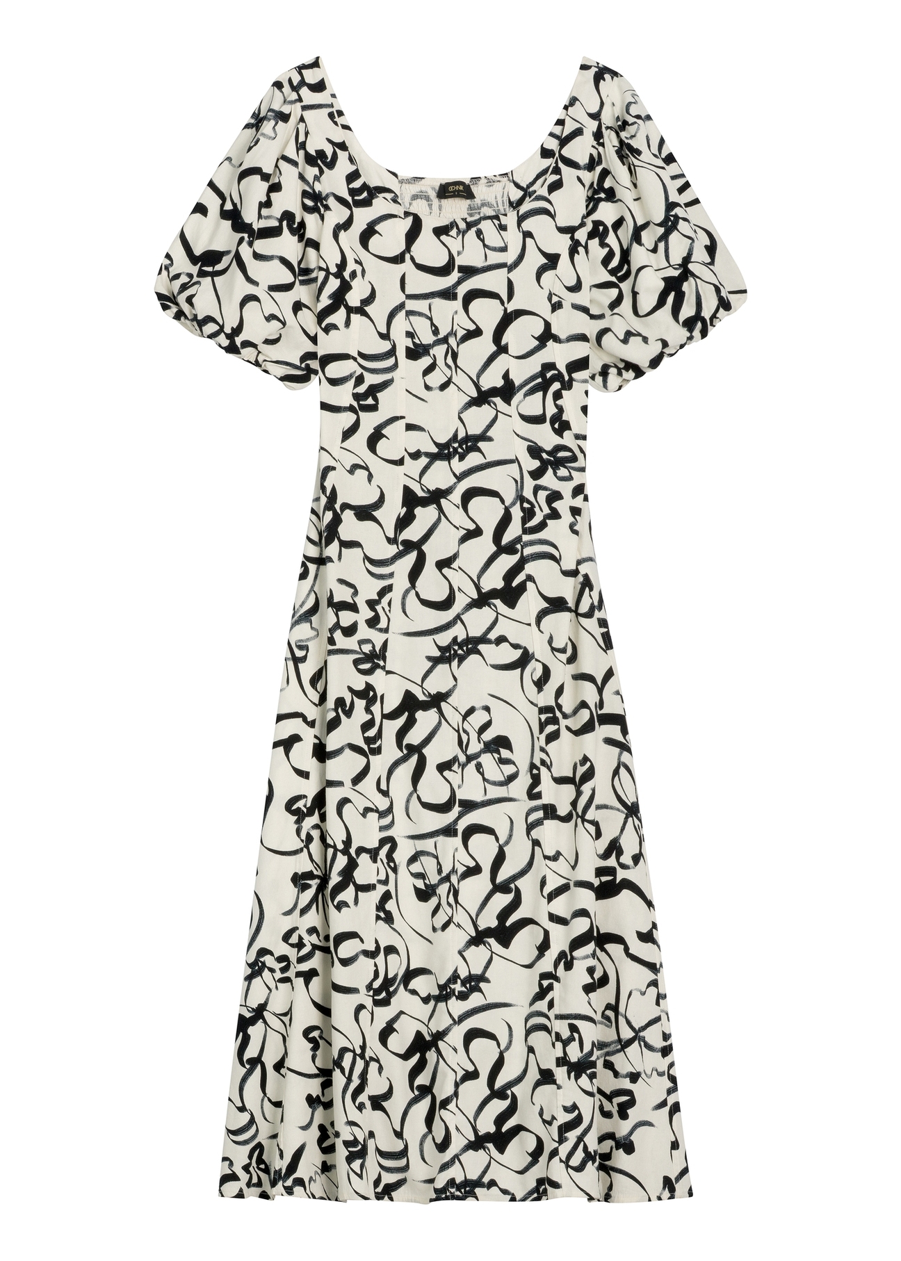 Women's floral dress SUKDT-0277-0P(W26), front product view on white background.