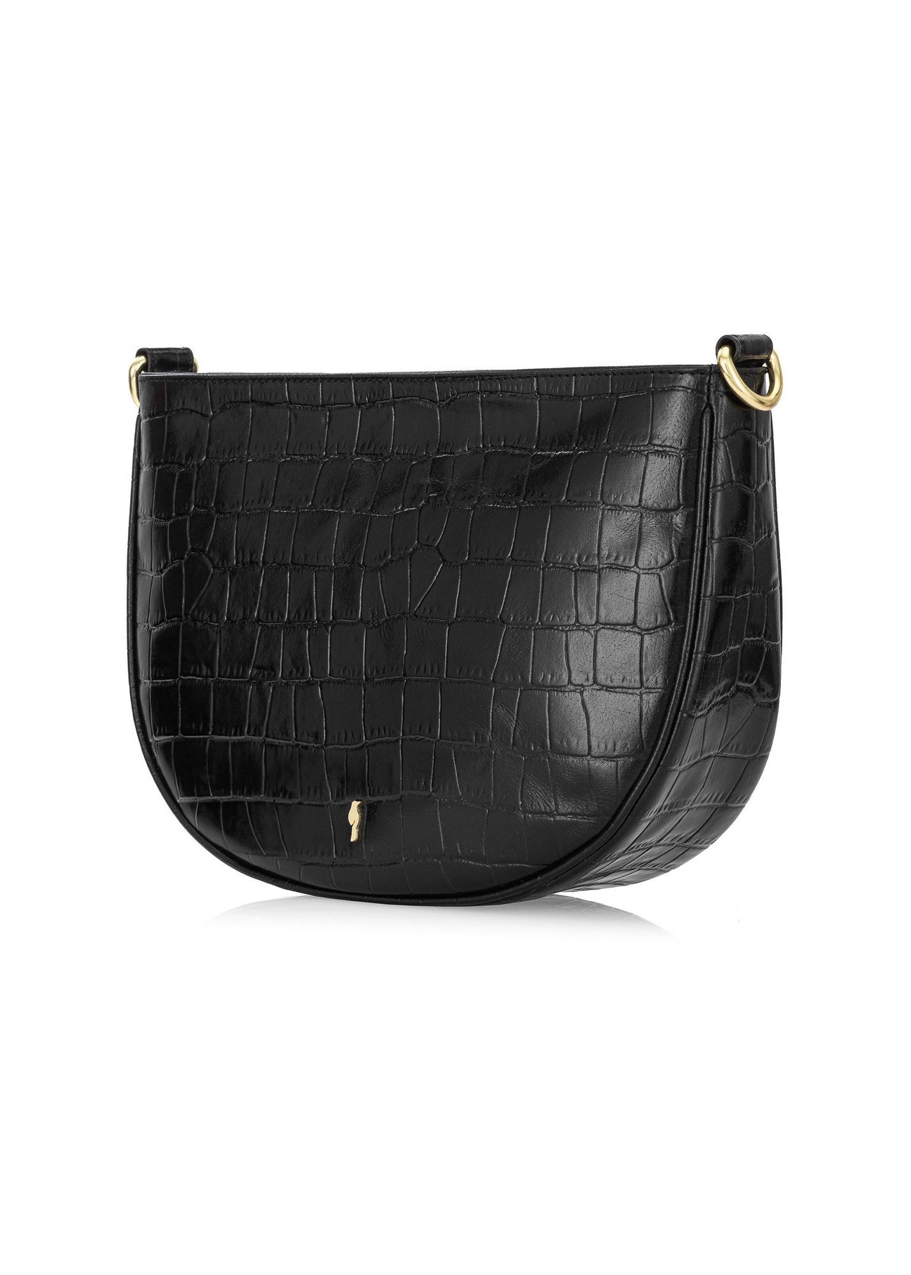 Leather medium women's croco handbag TORES-1022E-99(Z25), diagonal view of the product on a white background.