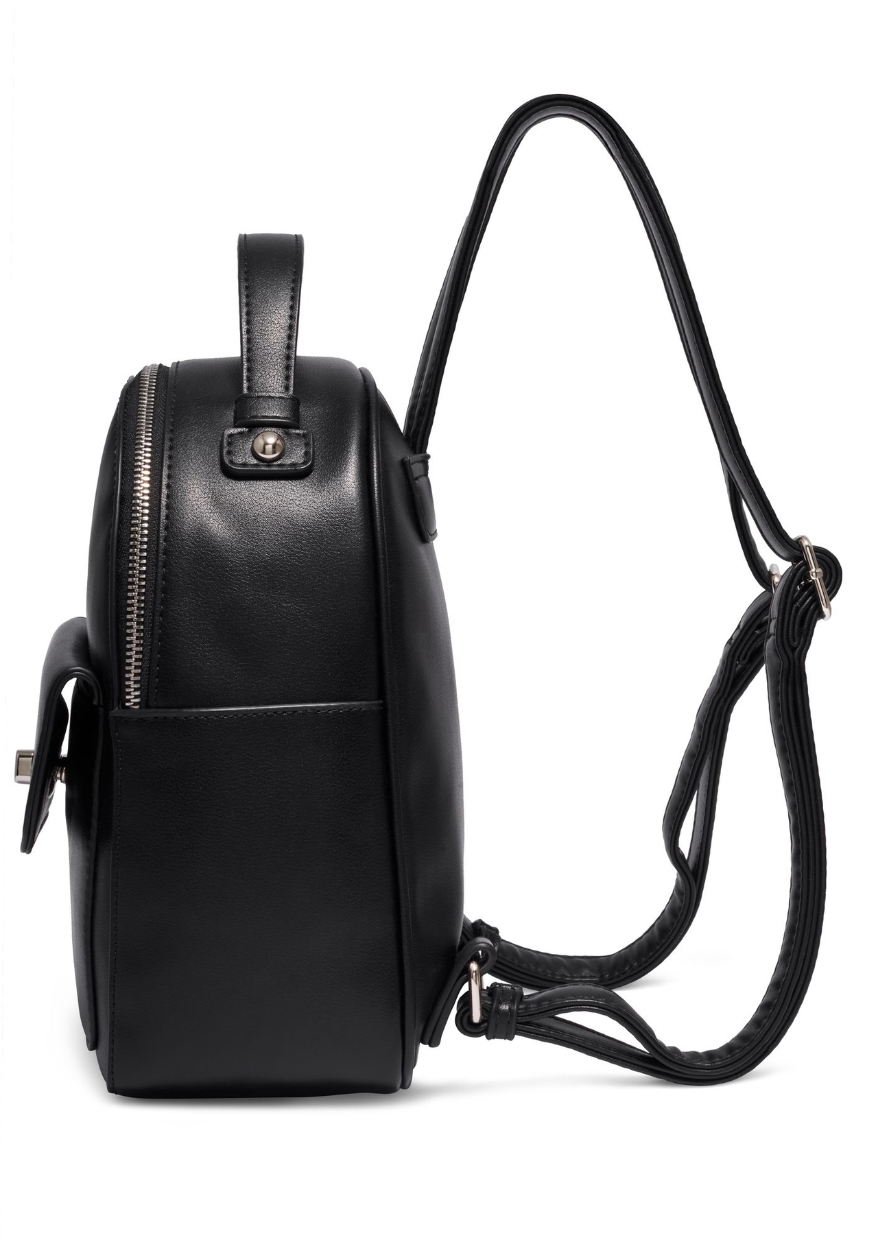 Small women's city backpack TOREC-1321-99(Z26) - side view of the product, on a white background.