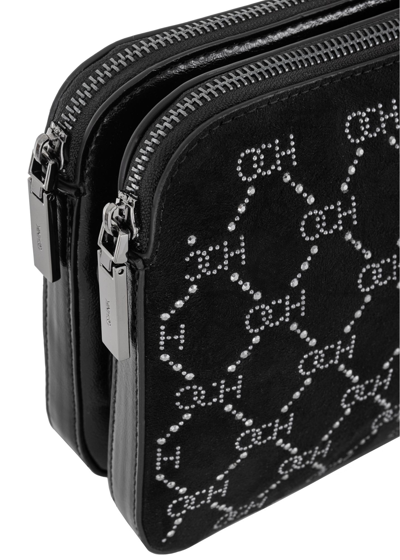 Black women's handbag with monogram TOREC-0522B-96(Z23)-06