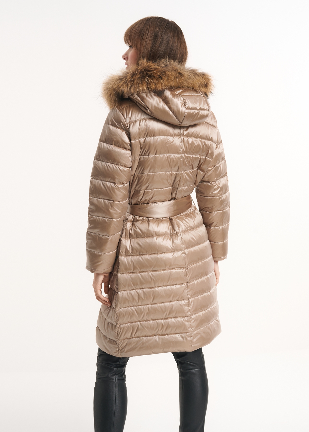 Women's down jacket with an envelope cut KURDT-0131-81(Z19)-05