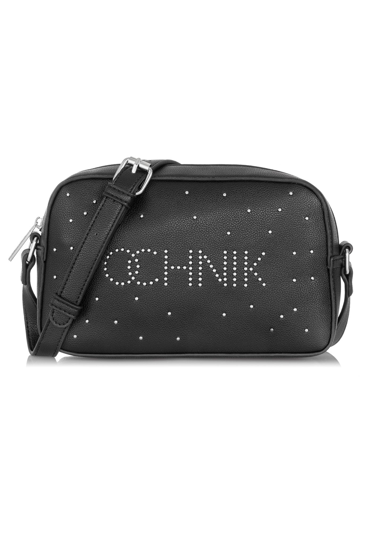 Black women's handbag with jet logo TOREC-0833-99(Z23)-01