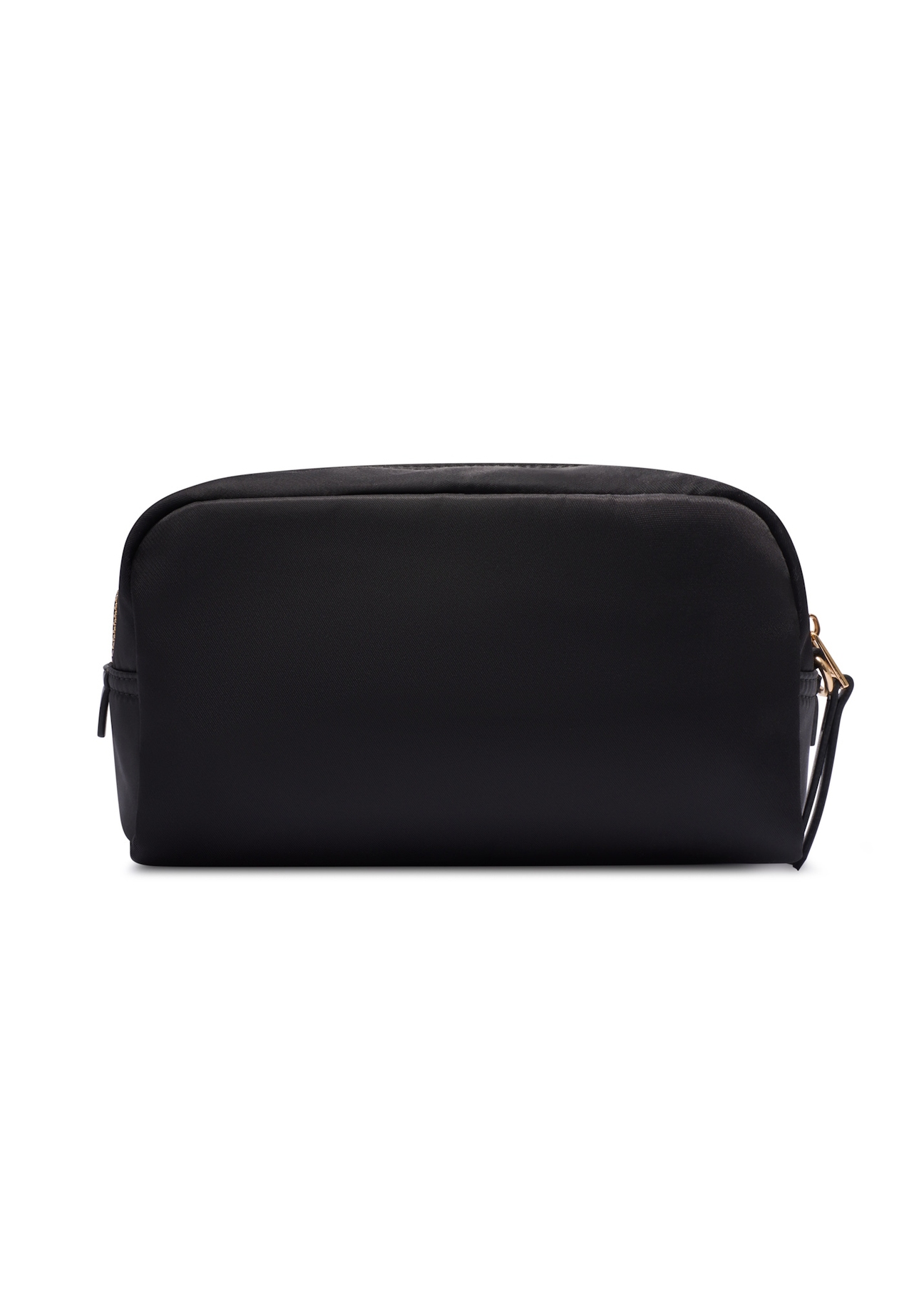 Black women's cosmetic bag TOREN-0347-99(W26), back view of the product on a white background.