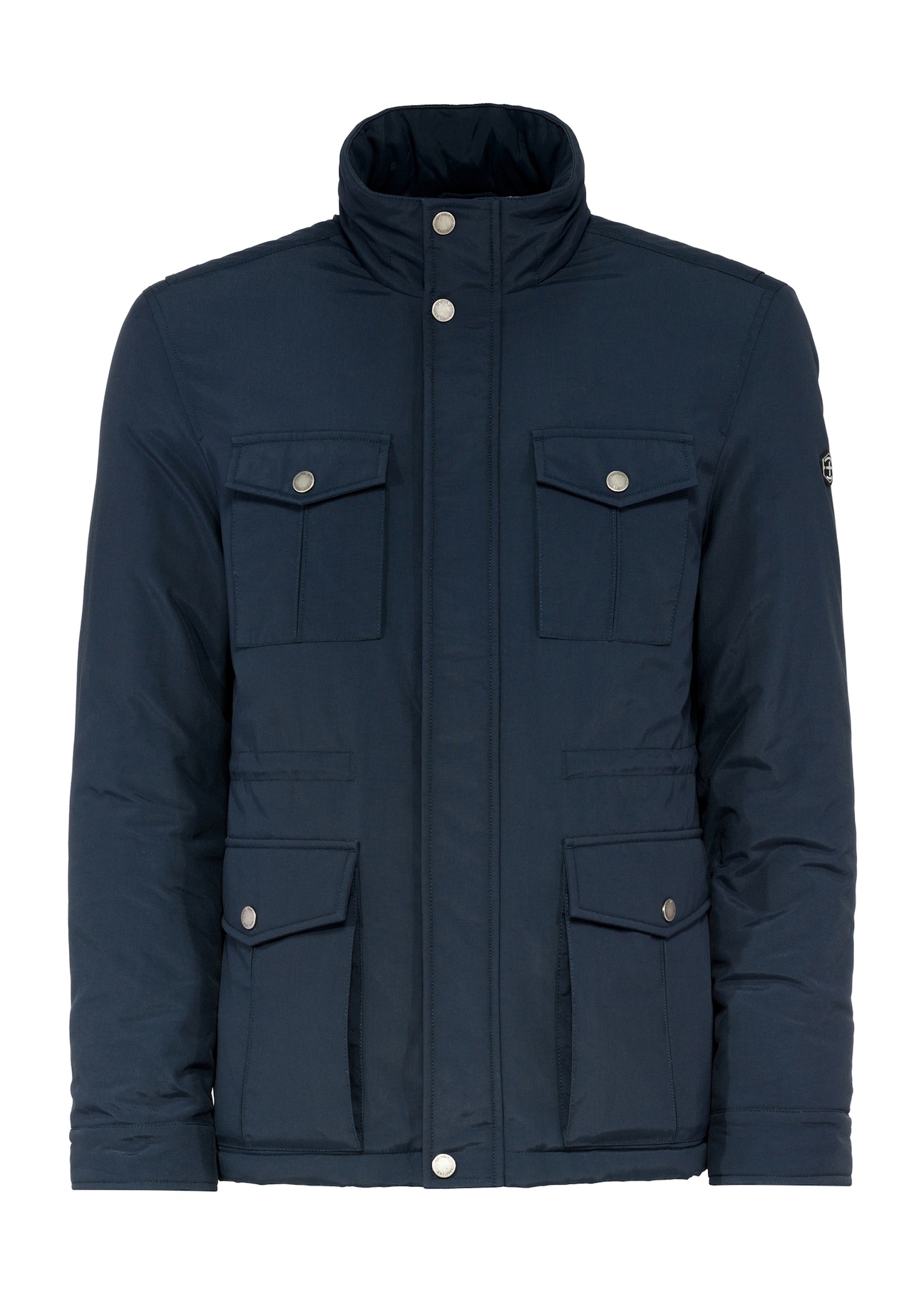 Navy blue men's jacket KURMT-0398-69(Z25) - front product view on white background.