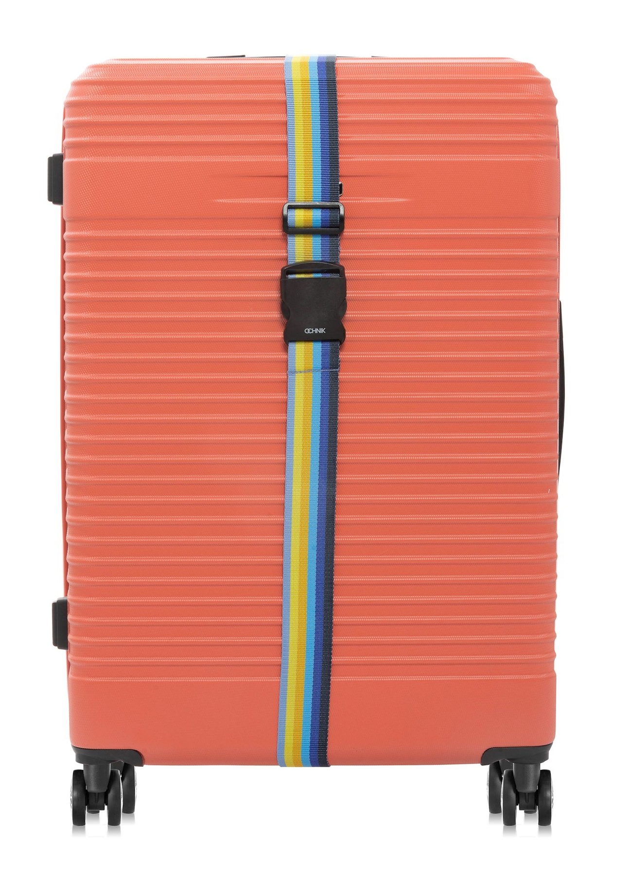 Luggage belt AW-011-0001-61(W25), product view on a suitcase on a white background.