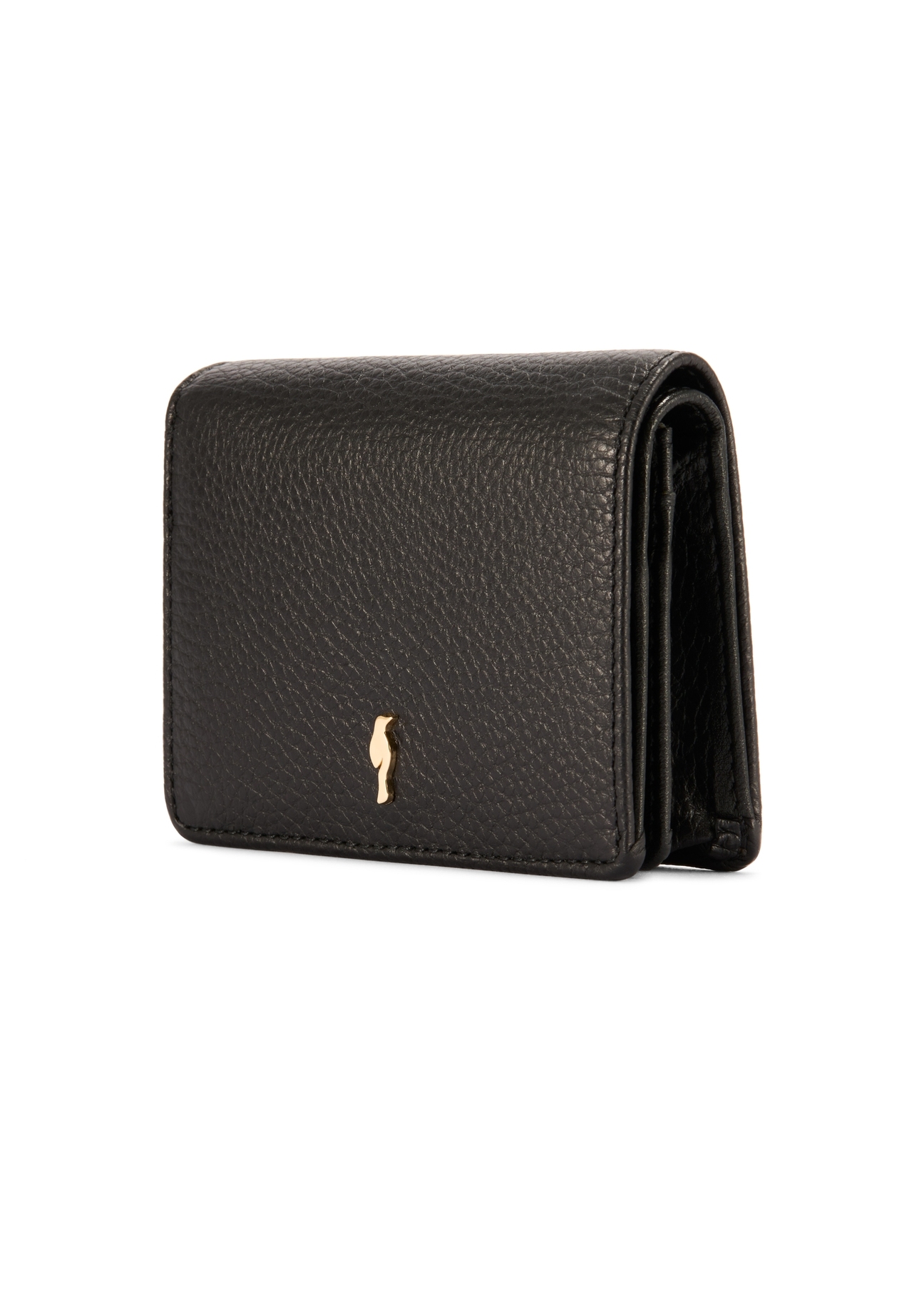 Black women's wallet with RFID protection PORES-0824RFID-99(Z25), diagonal product view on white background.