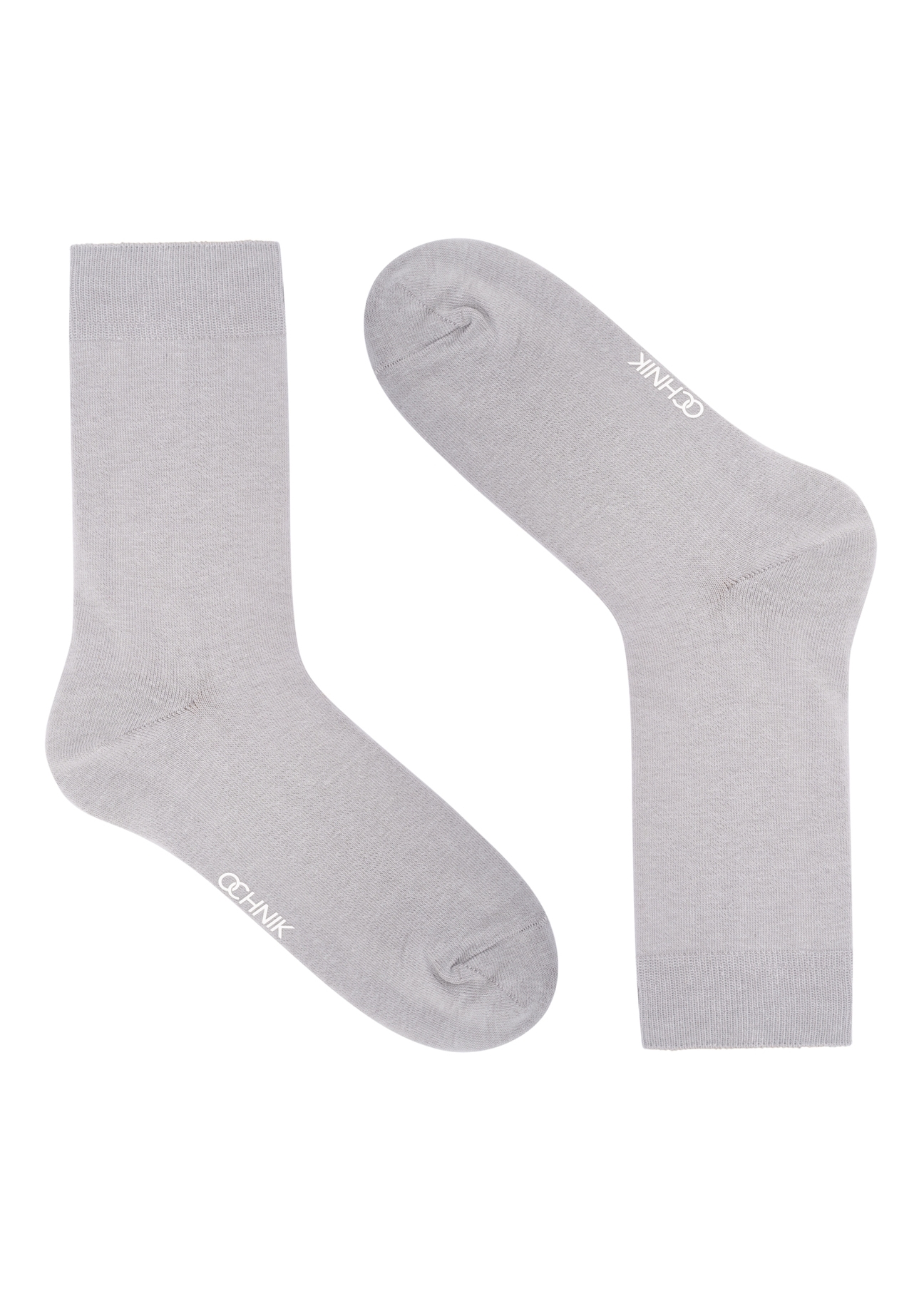 Men's gray cotton socks SKAMT-0207-9B(Z26), product view from the front on a white background.