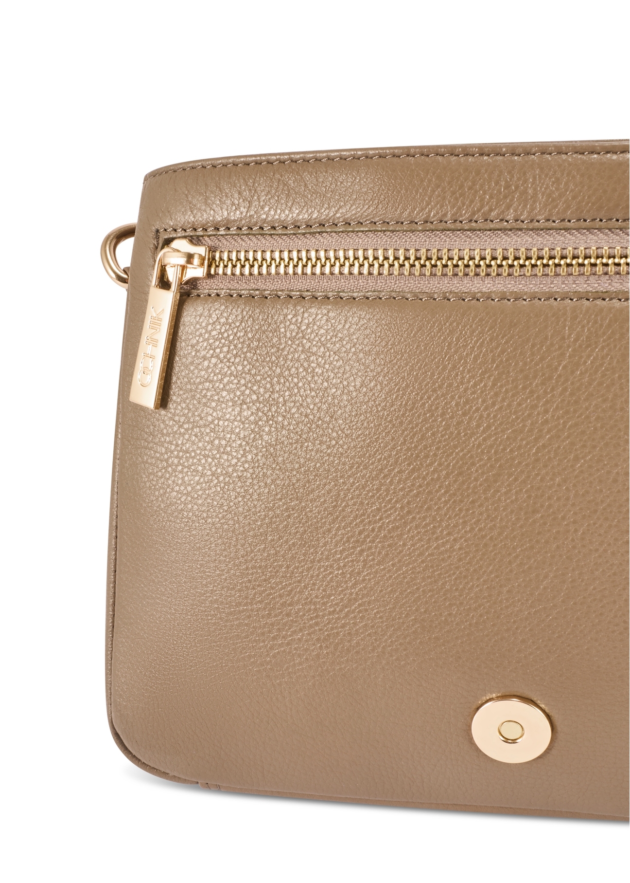 Dark beige leather women's handbag TORES-0911F-1K(W26)