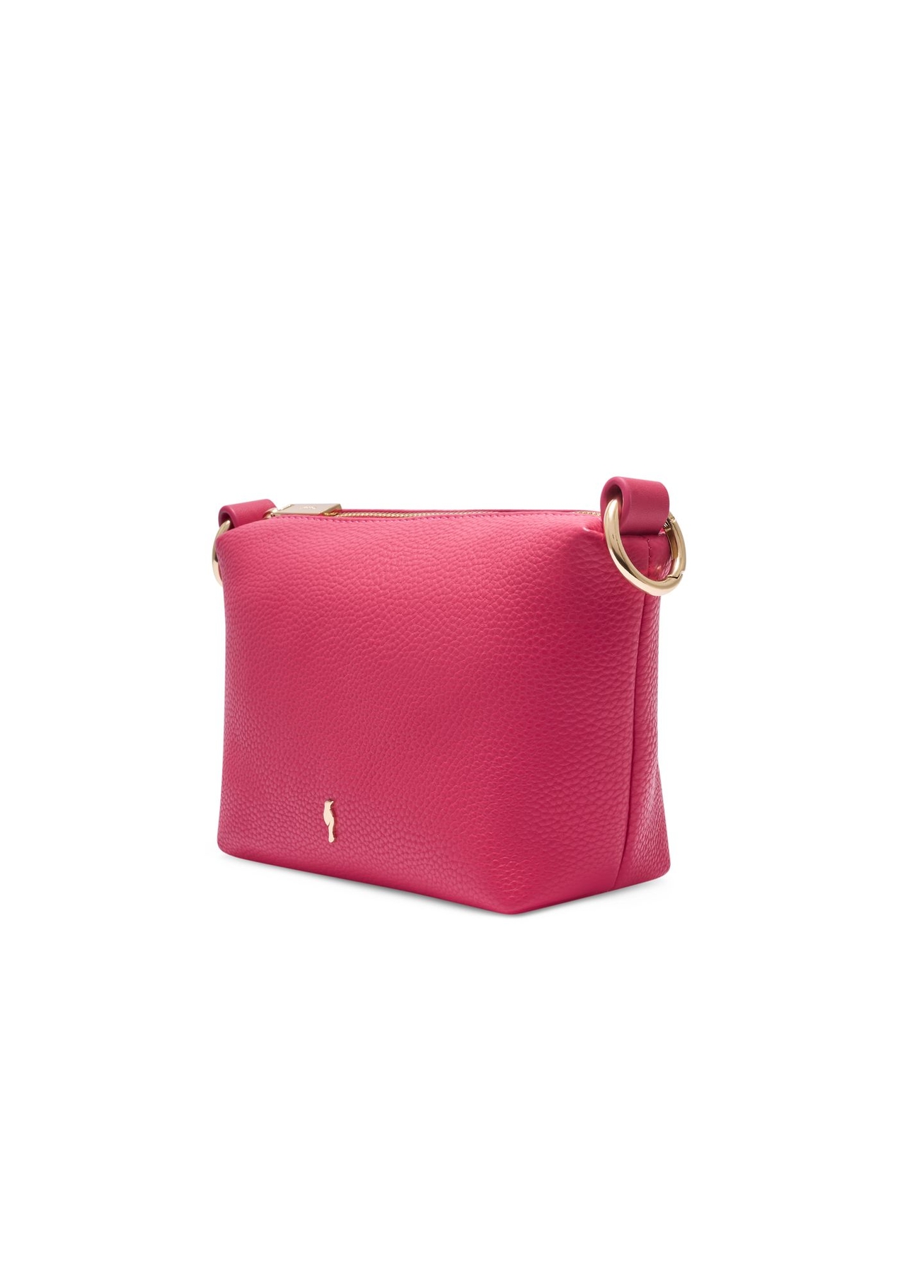 Small fuchsia women's handbag TOREC-0882-5E(W26) - diagonal product view, on a white background.