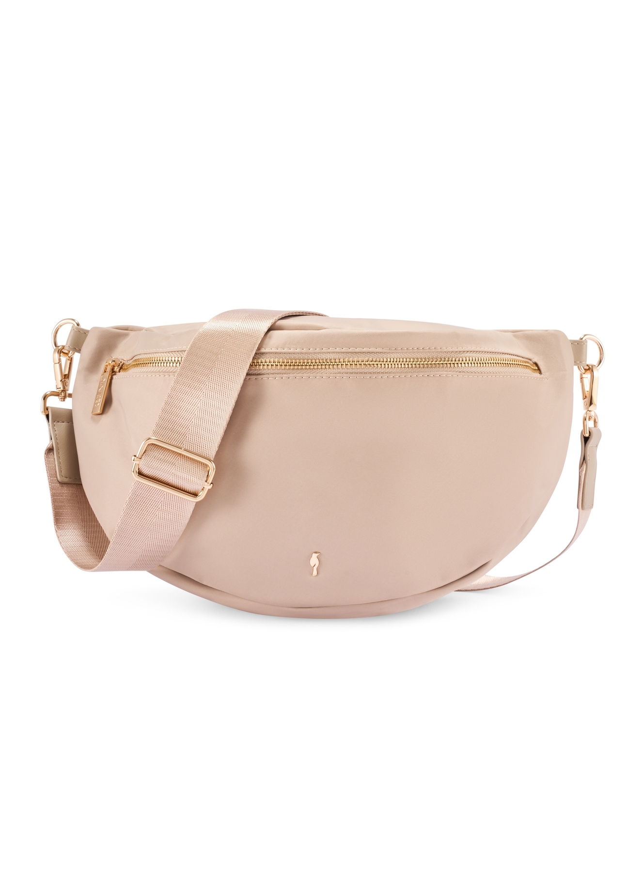 Beige large women's bag TOREN-0345-1A(W26) - front product view, on a white background.