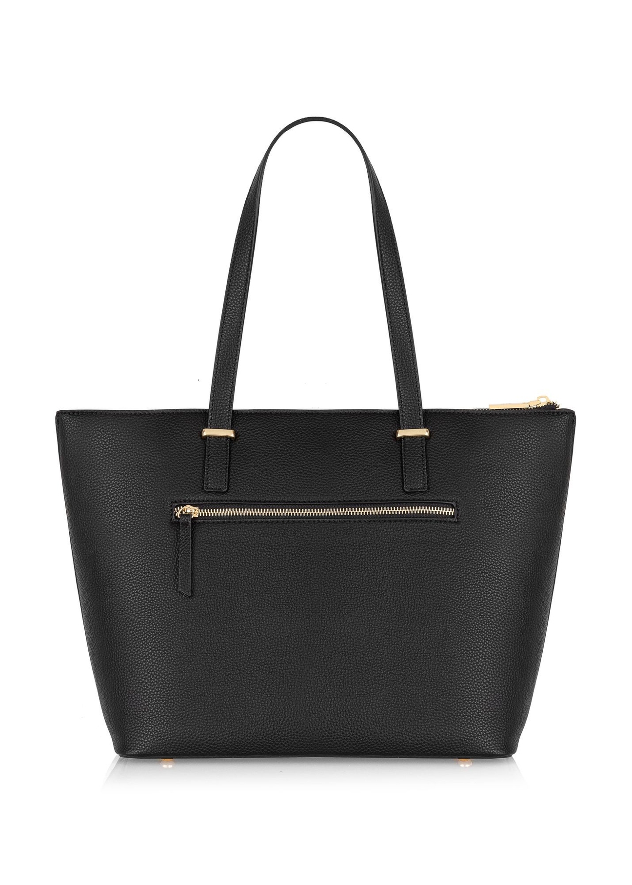 Black women's shopper bag TOREC-0953A-9I(Z26), product view from the back on a white background.