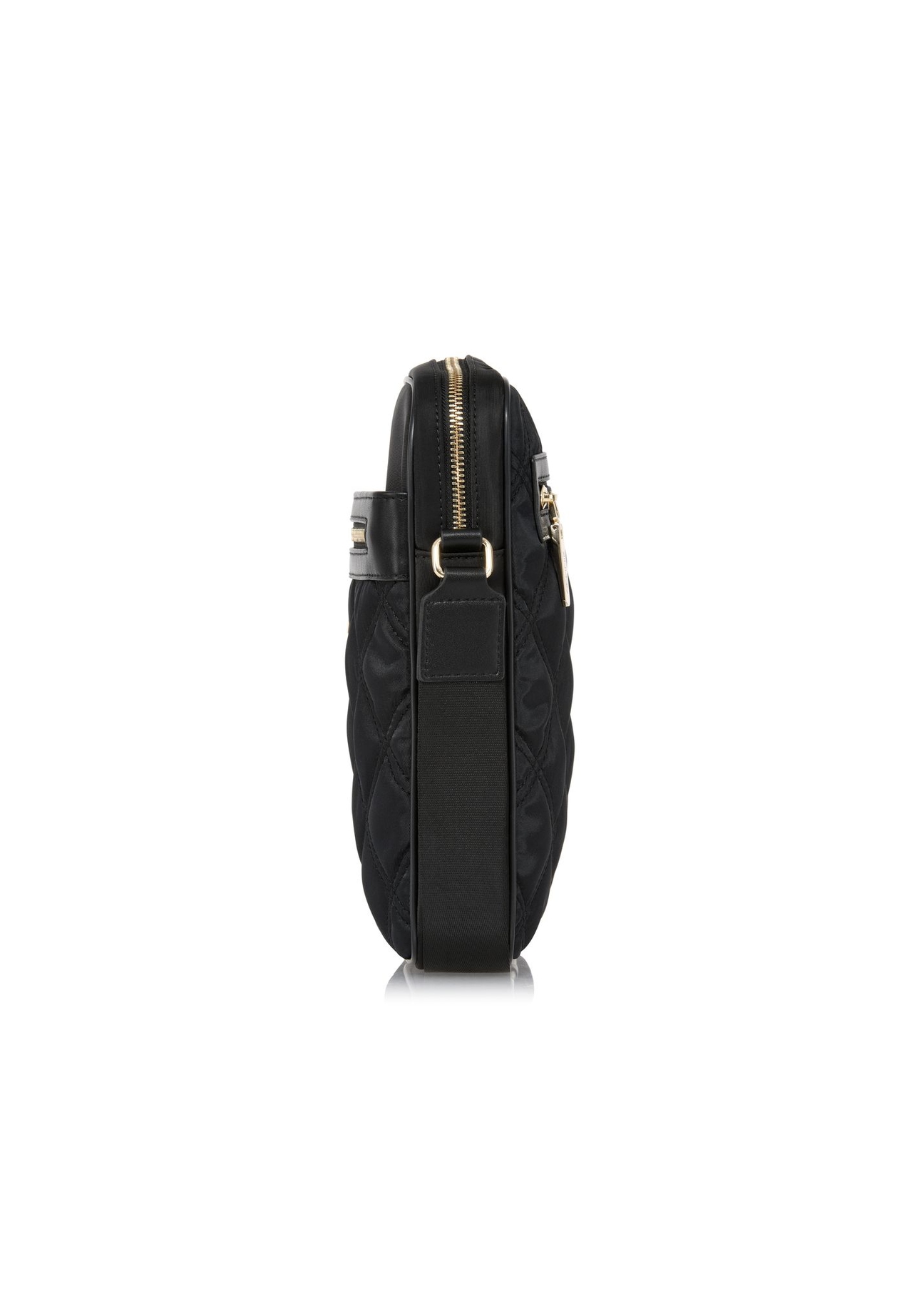 Quilted black women's handbag TOREN-0284-99(W24)-04