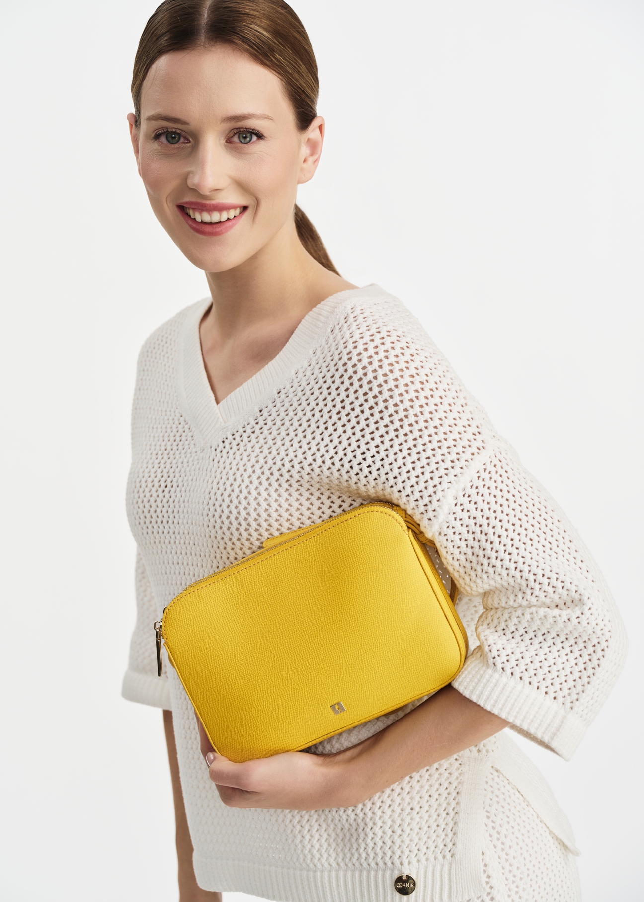 Yellow women's shoulder bag TOREC-0205E-21(W25)