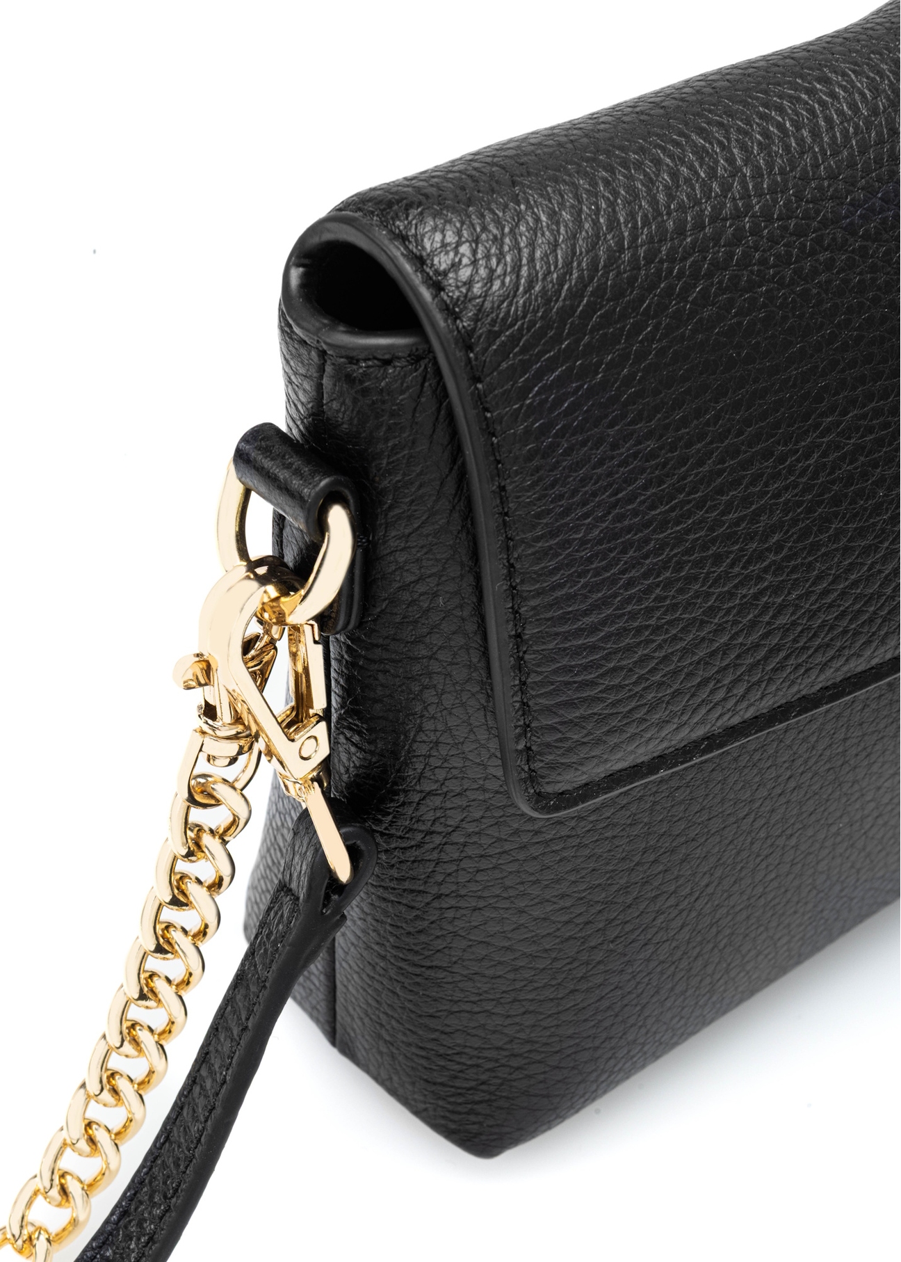 Small women's leather handbag TORES-1278-9I(W26), close-up of the product detail on a white background.