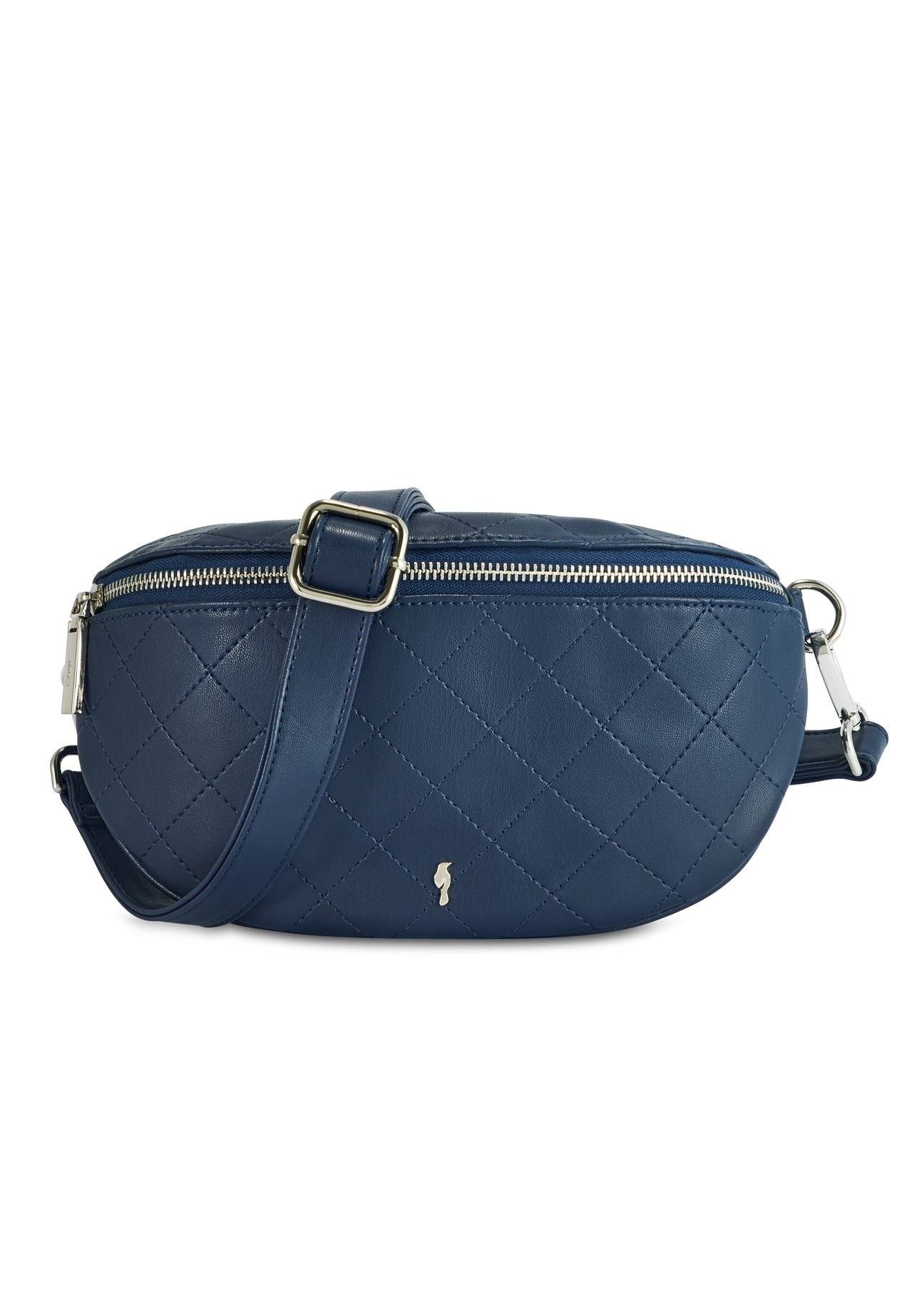 Small navy blue women's bag TOREC-0878B-69(Z25), product view from the front on a white background.