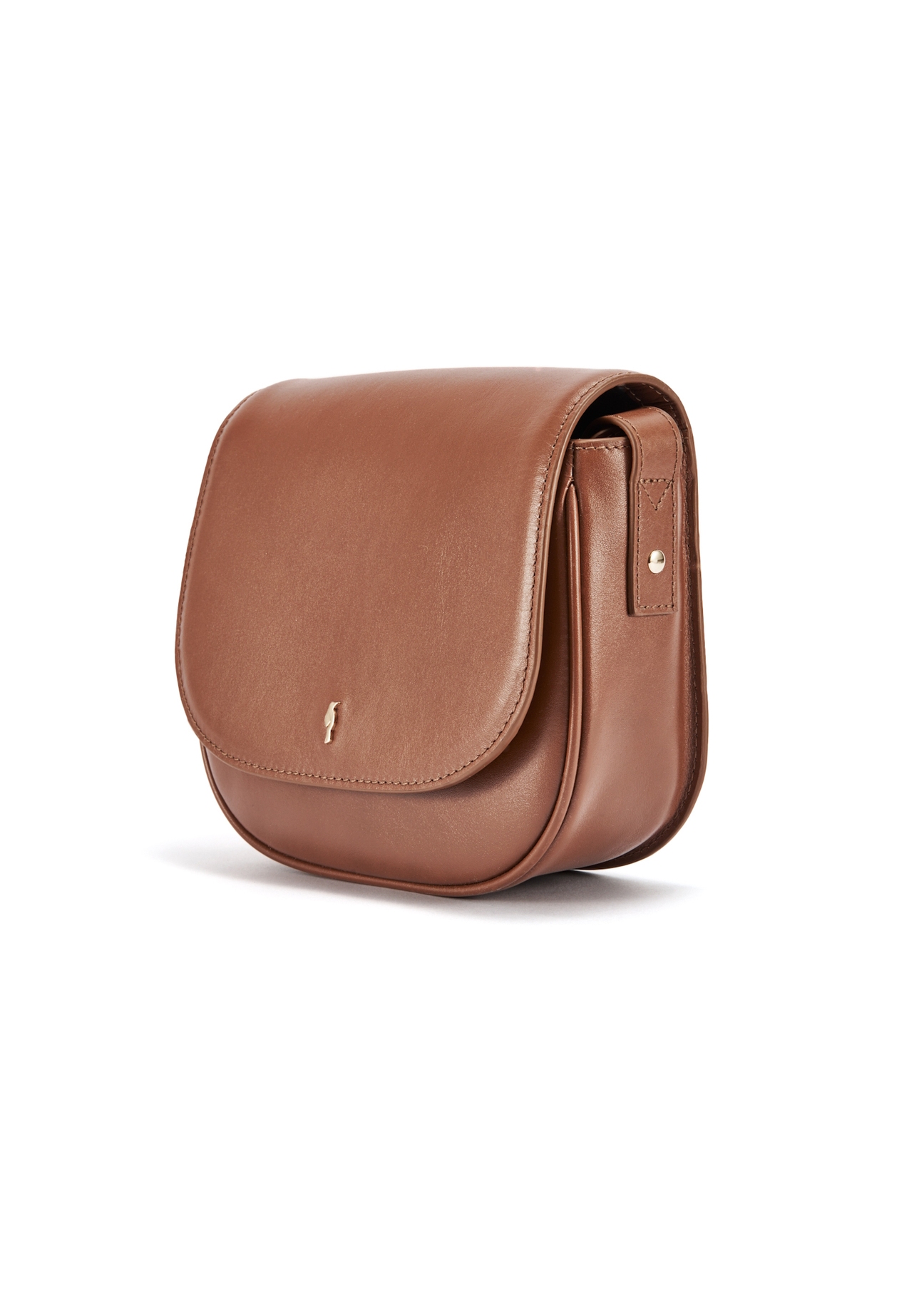 Brown leather messenger bag TORES-1100-89(W25)