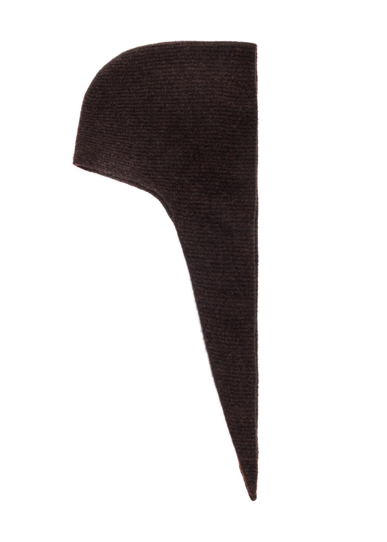Women's scarf with alpaca wool SZADT-0231-1I(Z26) - side view of the product, on a white background.