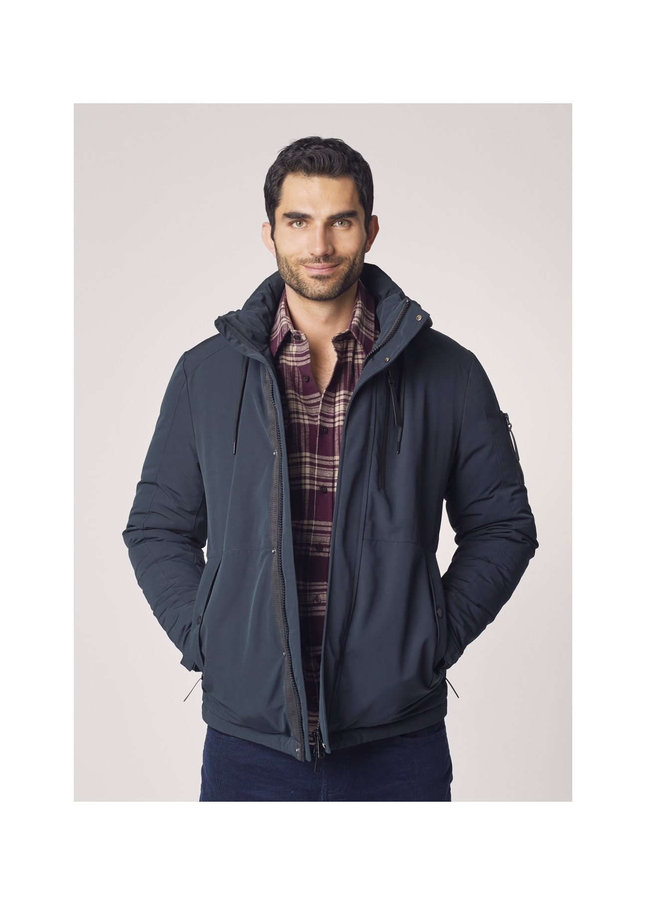 Men's autumn zippered jacket KURMT-0254-99(Z21)-01