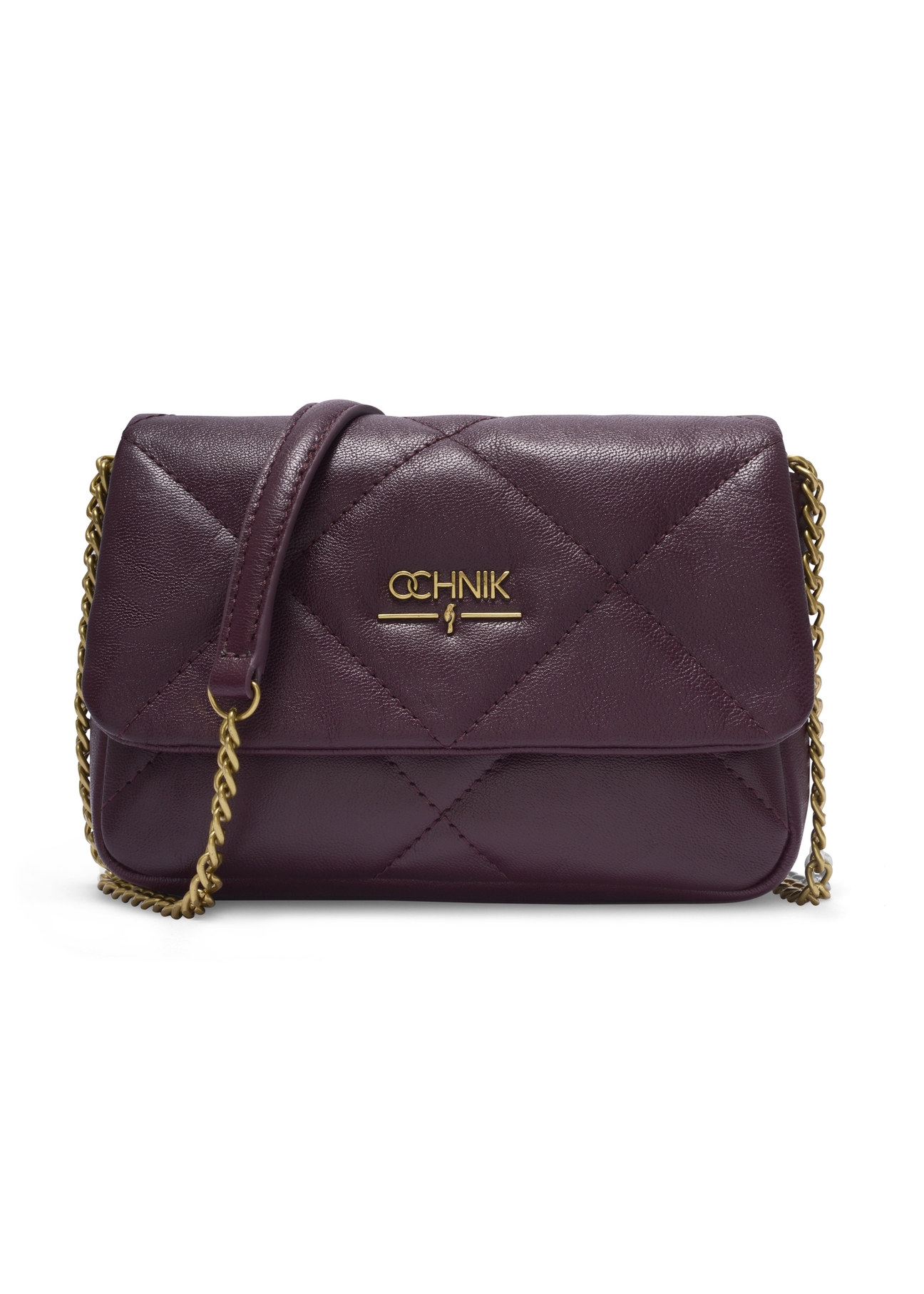 Small burgundy leather women's handbag TORES-1364-4D(Z26), front product view on a light background.