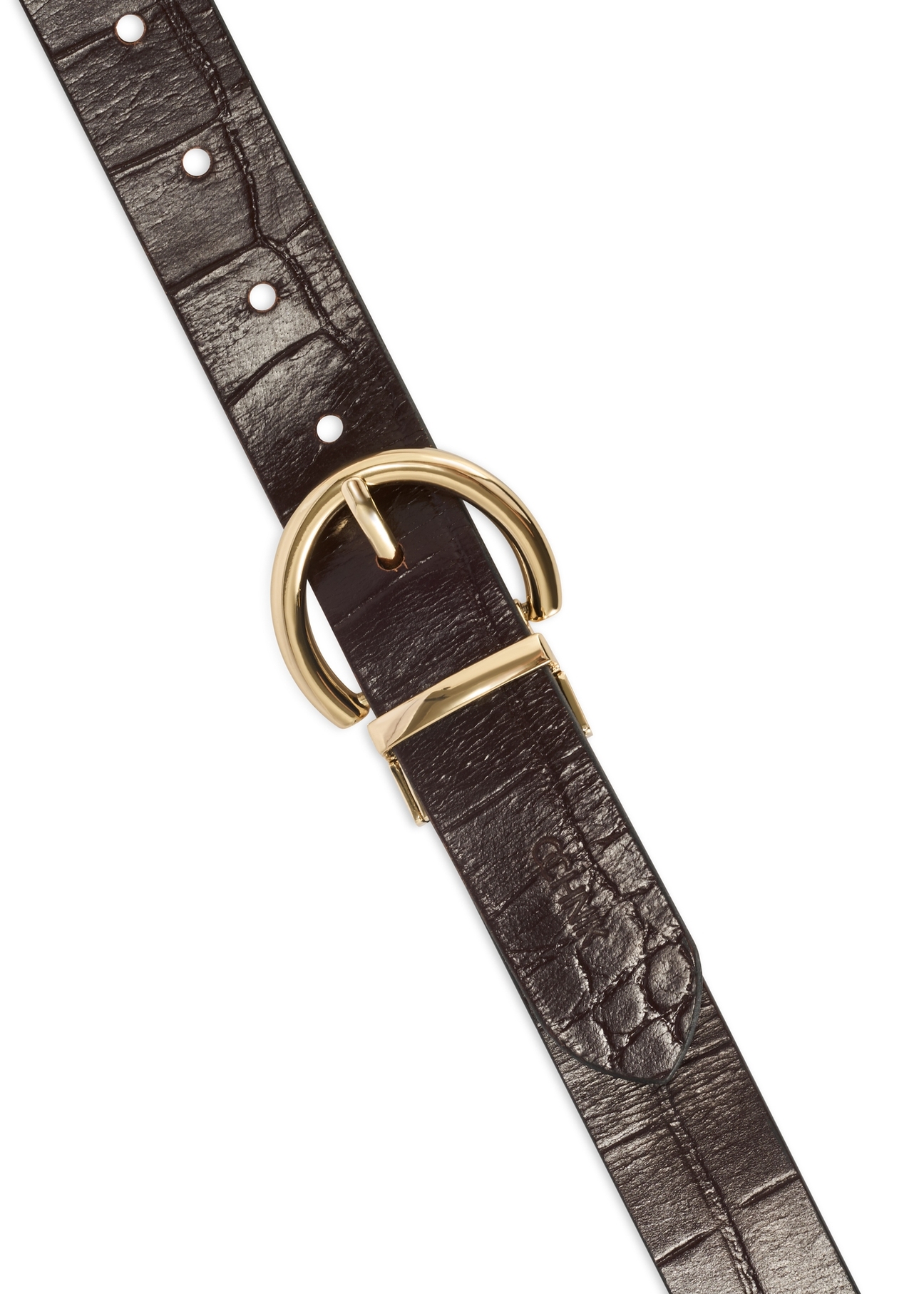 Two-sided burgundy and black women's belt PASDS-0175B-15(Z25)