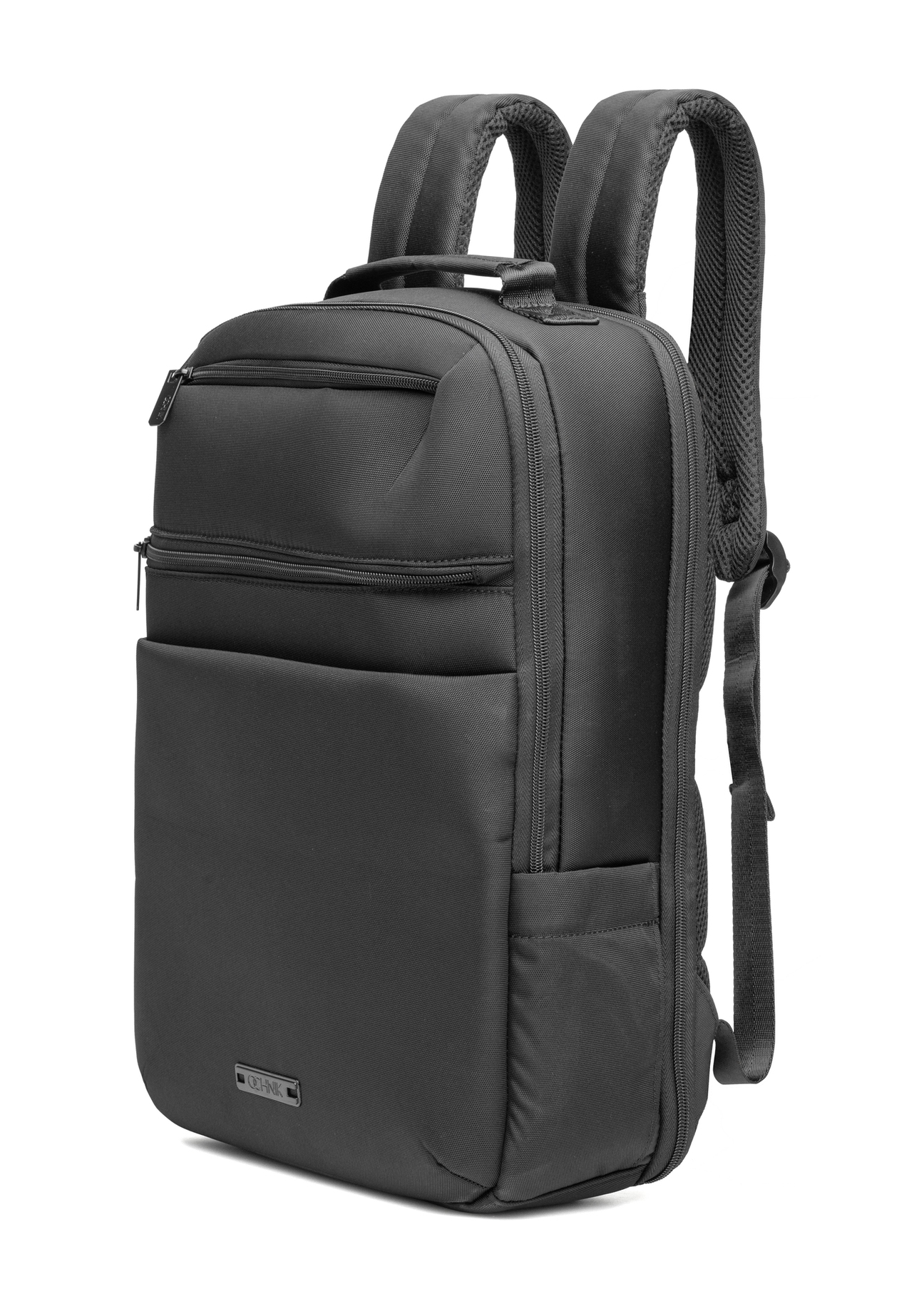 Black men's backpack TORMN-0368-99(Z25), diagonal product view on white background.