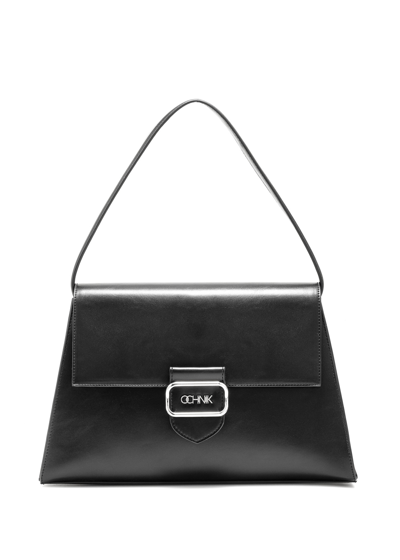 Elegant black women's handbag TOREC-1068-99(Z25), front product view on white background.