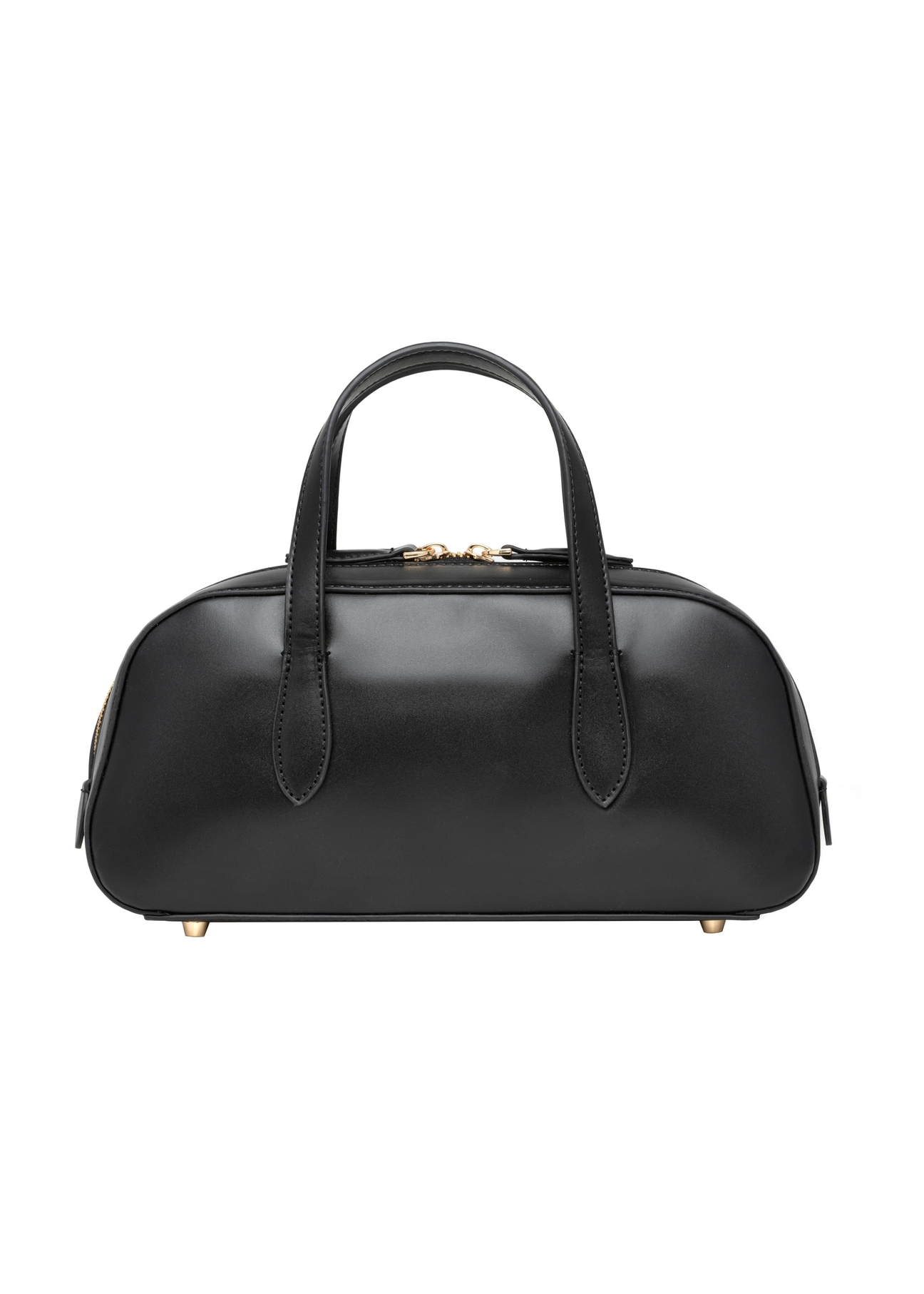 Small women's handbag in black TOREC-1382-99(Z26), product view from the back on a white background.