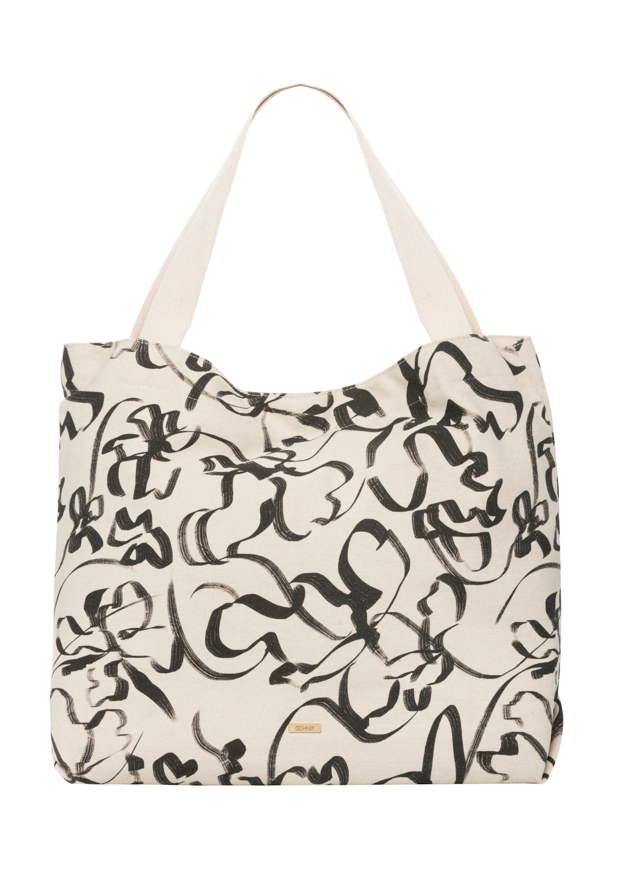 Women's cotton floral bag TOREN-0289-1P(W26), front product view on white background.