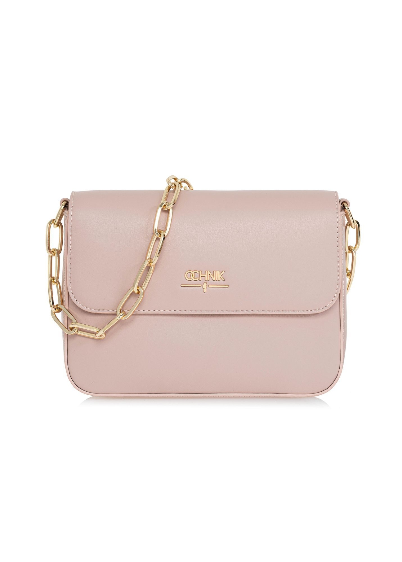 Pink women's messenger bag with chain TOREC-0767B-34(W25)-03