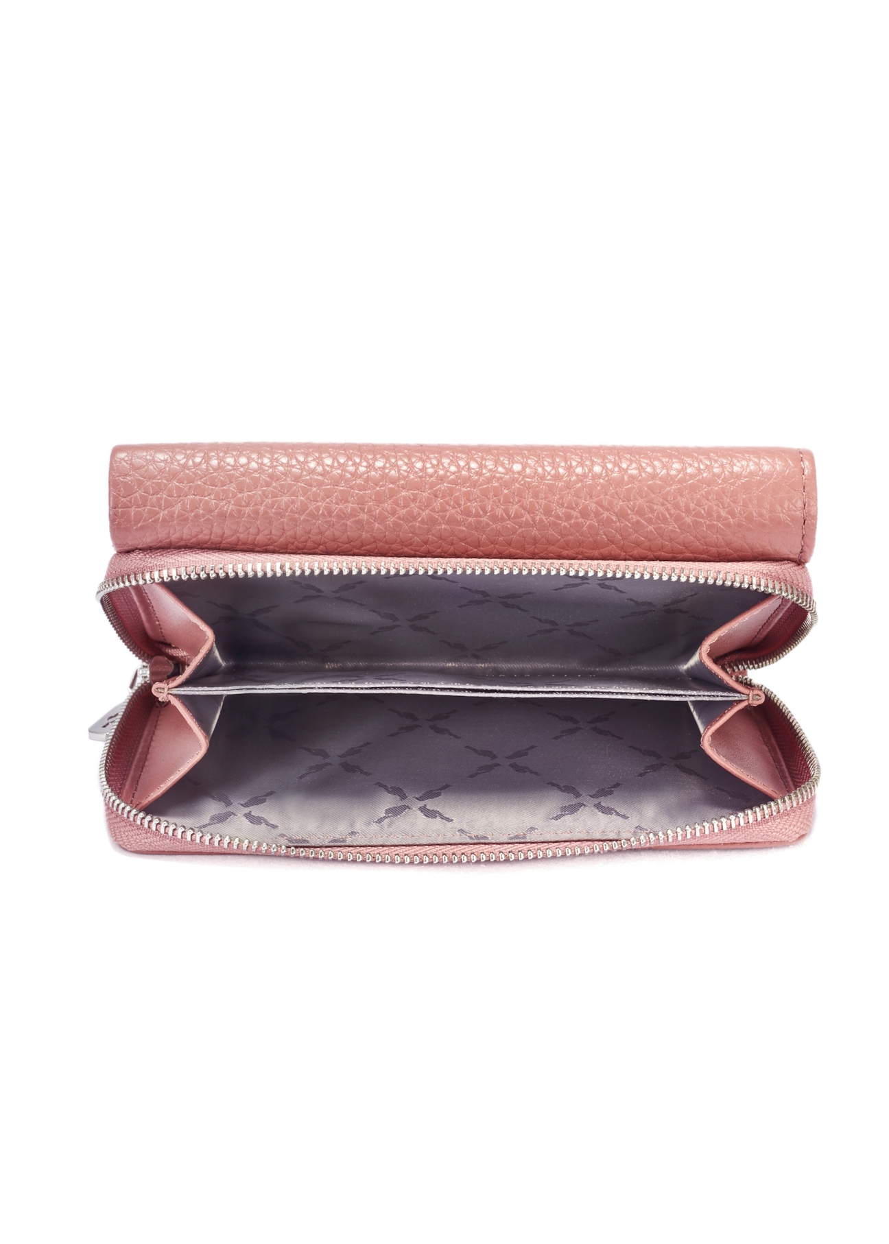Pink leather medium women's wallet PORES-0801F-31(W25)