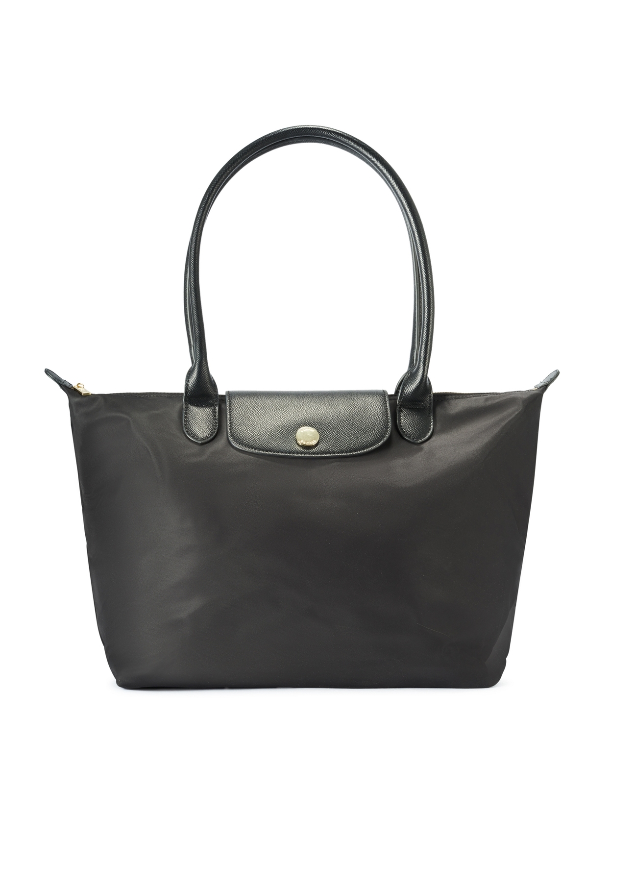 Black fabric bag TOREN-0317-99(Z25), product view from the front on a white background.